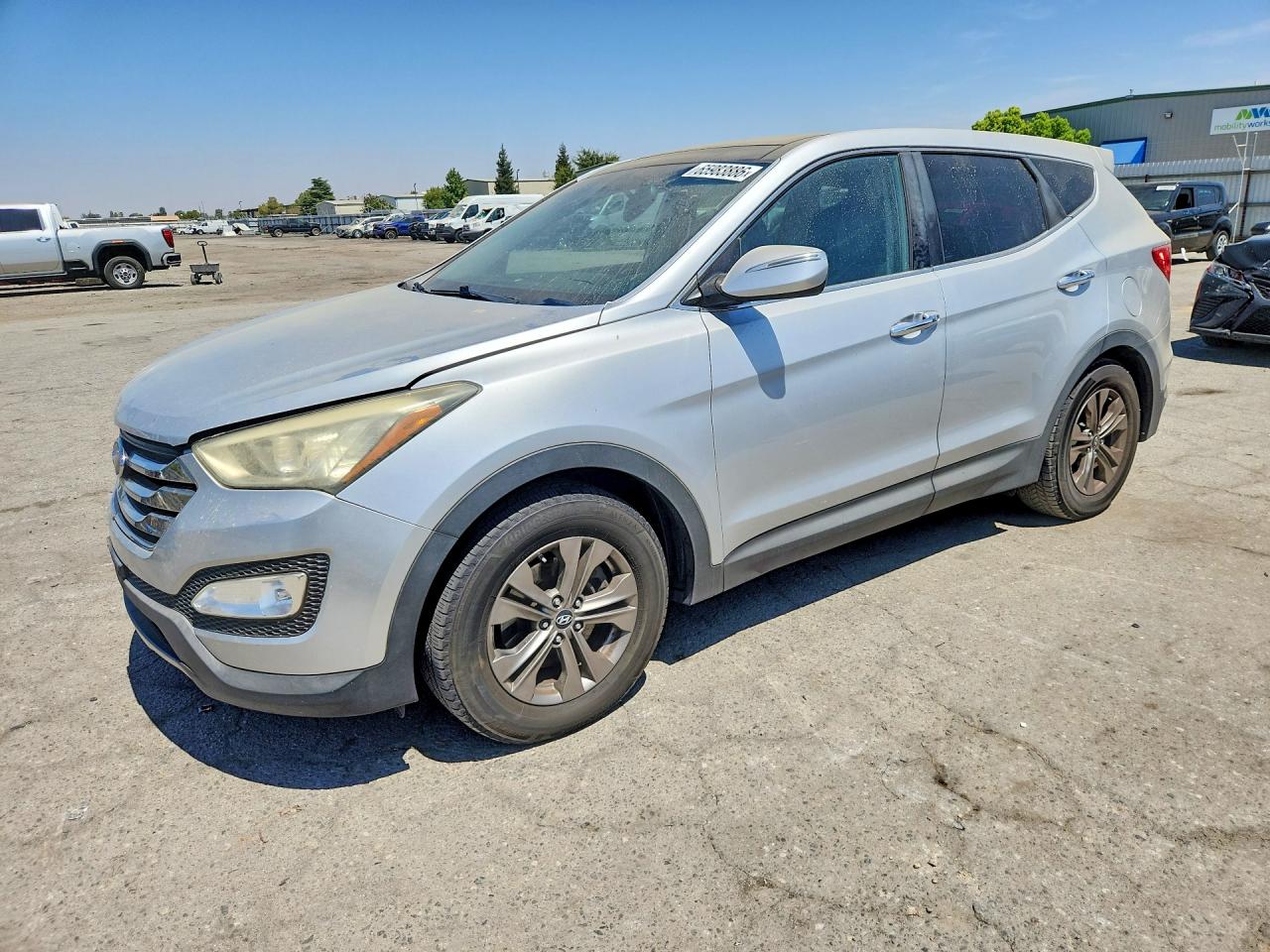 2013 Hyundai Santa Fe Sport 2.4l Silver vin: 5XYZU3LB9DG094874
