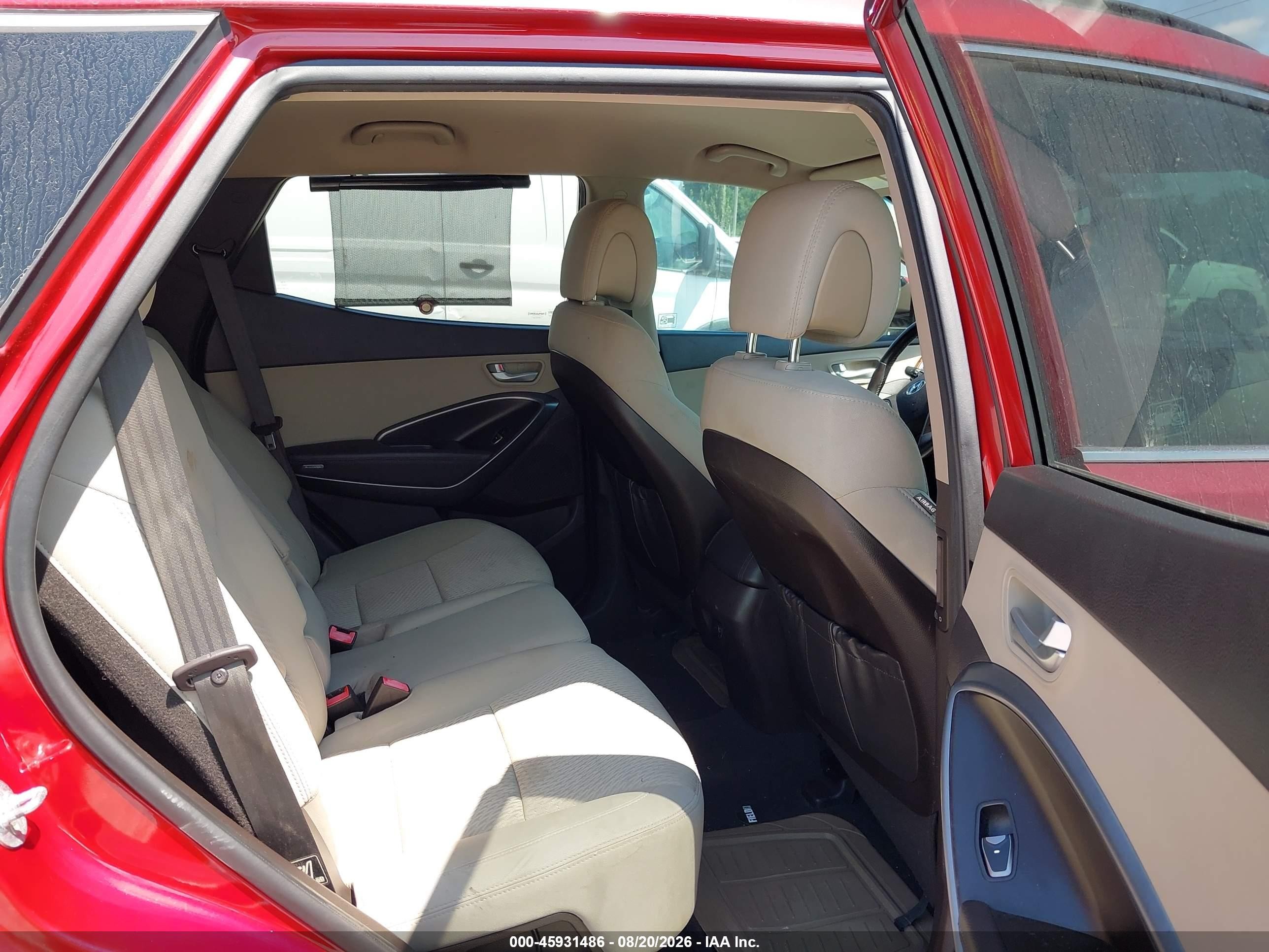 2013 Hyundai Santa Fe Sport Red vin: 5XYZU3LB9DG113651