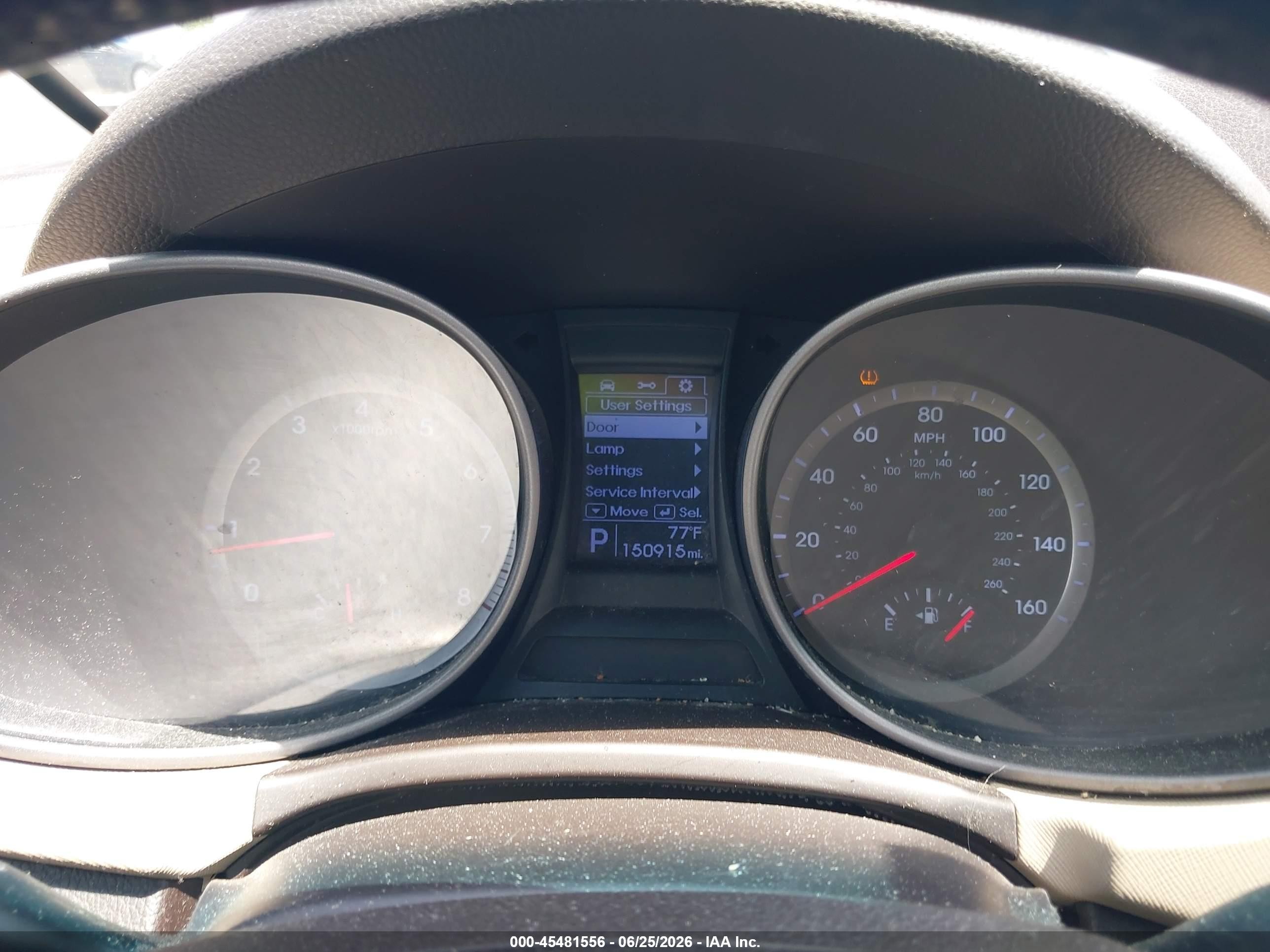 2013 Hyundai Santa Fe Sport Green vin: 5XYZU3LB9DG119594