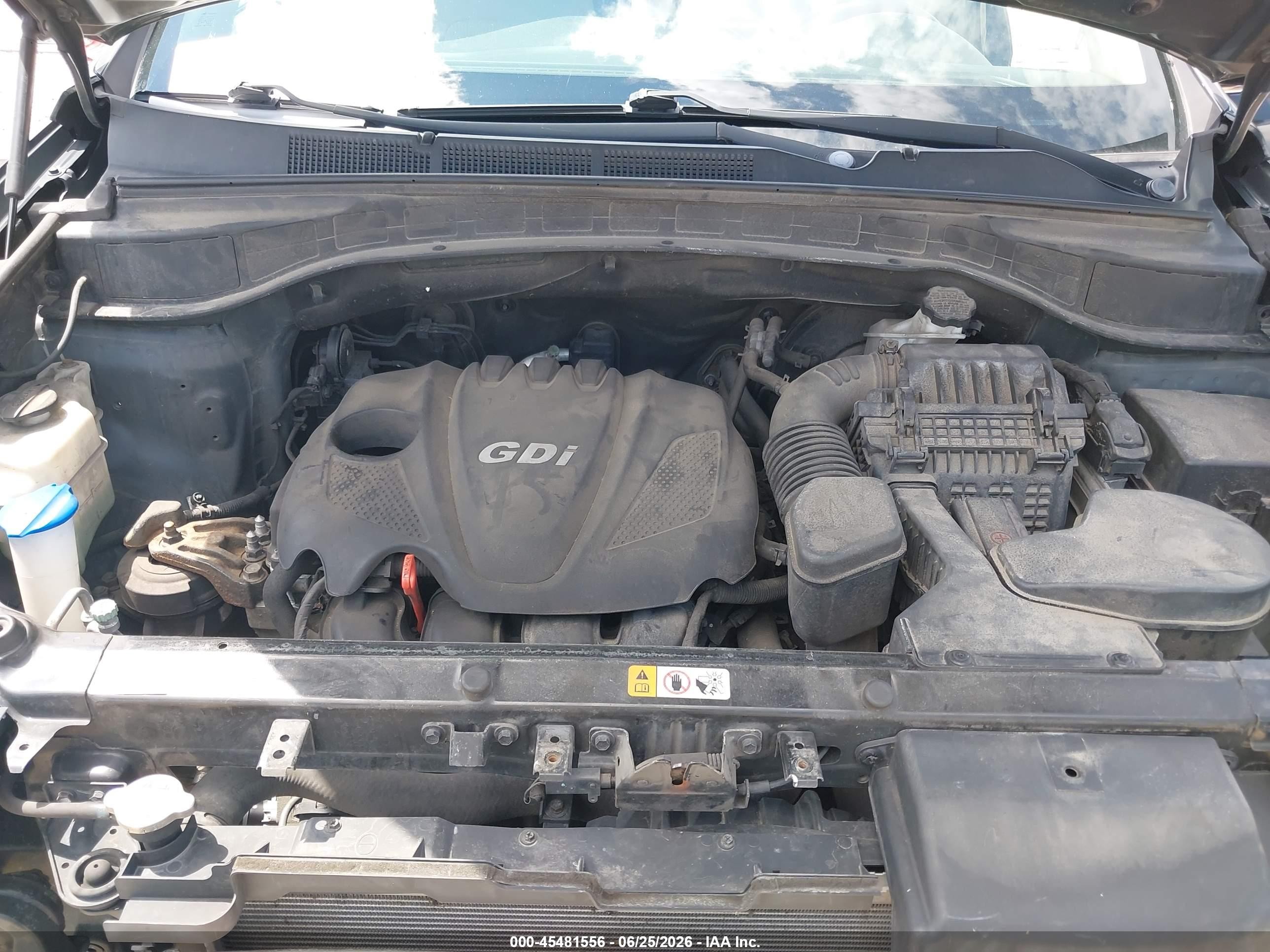 2013 Hyundai Santa Fe Sport Green vin: 5XYZU3LB9DG119594