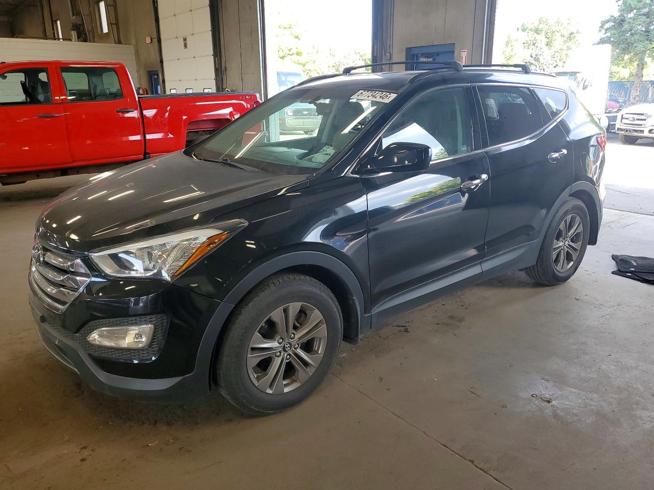 2014 Hyundai Santa Fe Sport 2.4l Black vin: 5XYZU3LB9EG150006