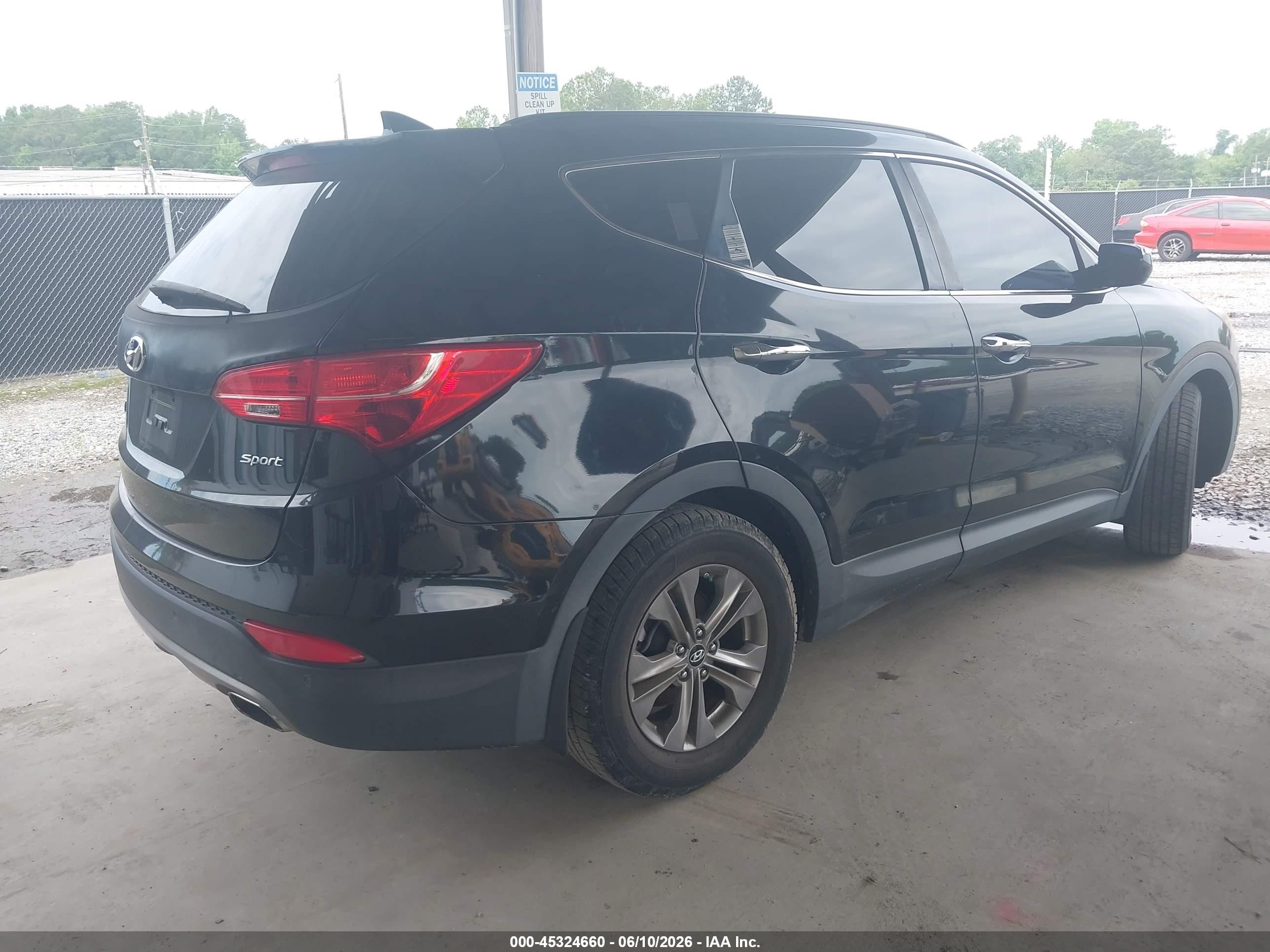 2014 Hyundai Santa Fe Sport 2.4l Черный vin: 5XYZU3LB9EG150460