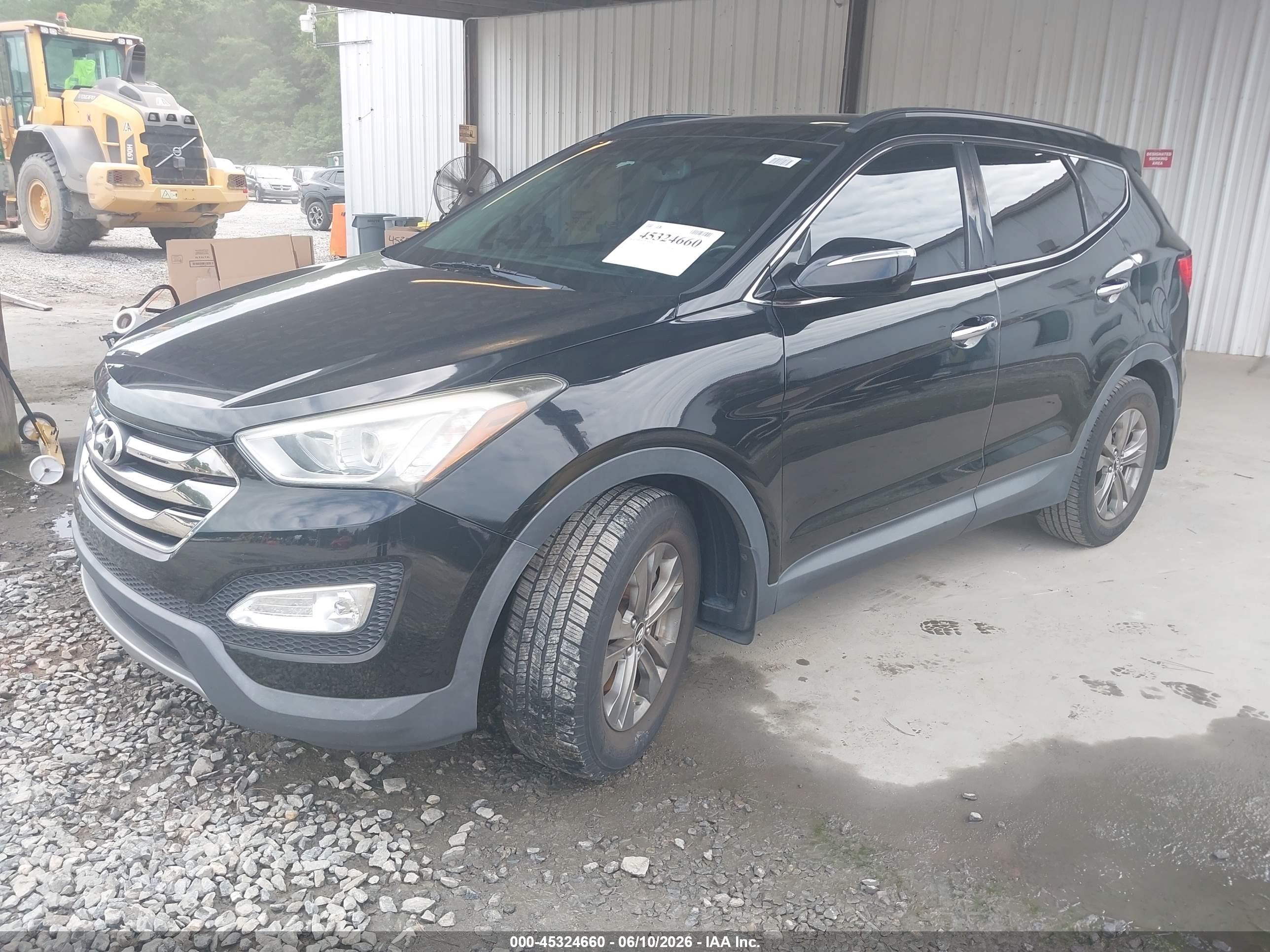 2014 Hyundai Santa Fe Sport 2.4l Черный vin: 5XYZU3LB9EG150460