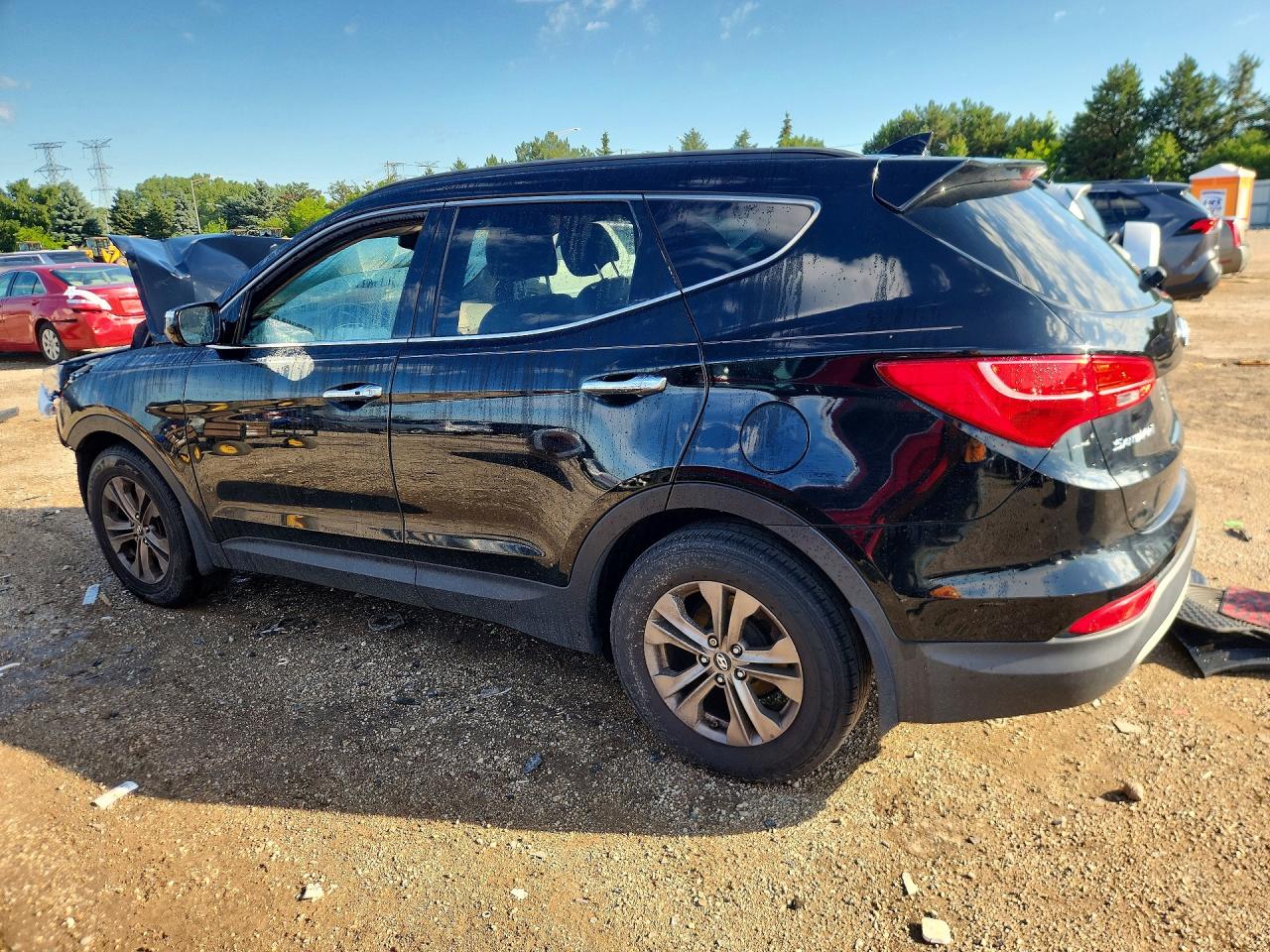 2014 Hyundai Santa Fe Sport 2.4l Black vin: 5XYZU3LB9EG174449