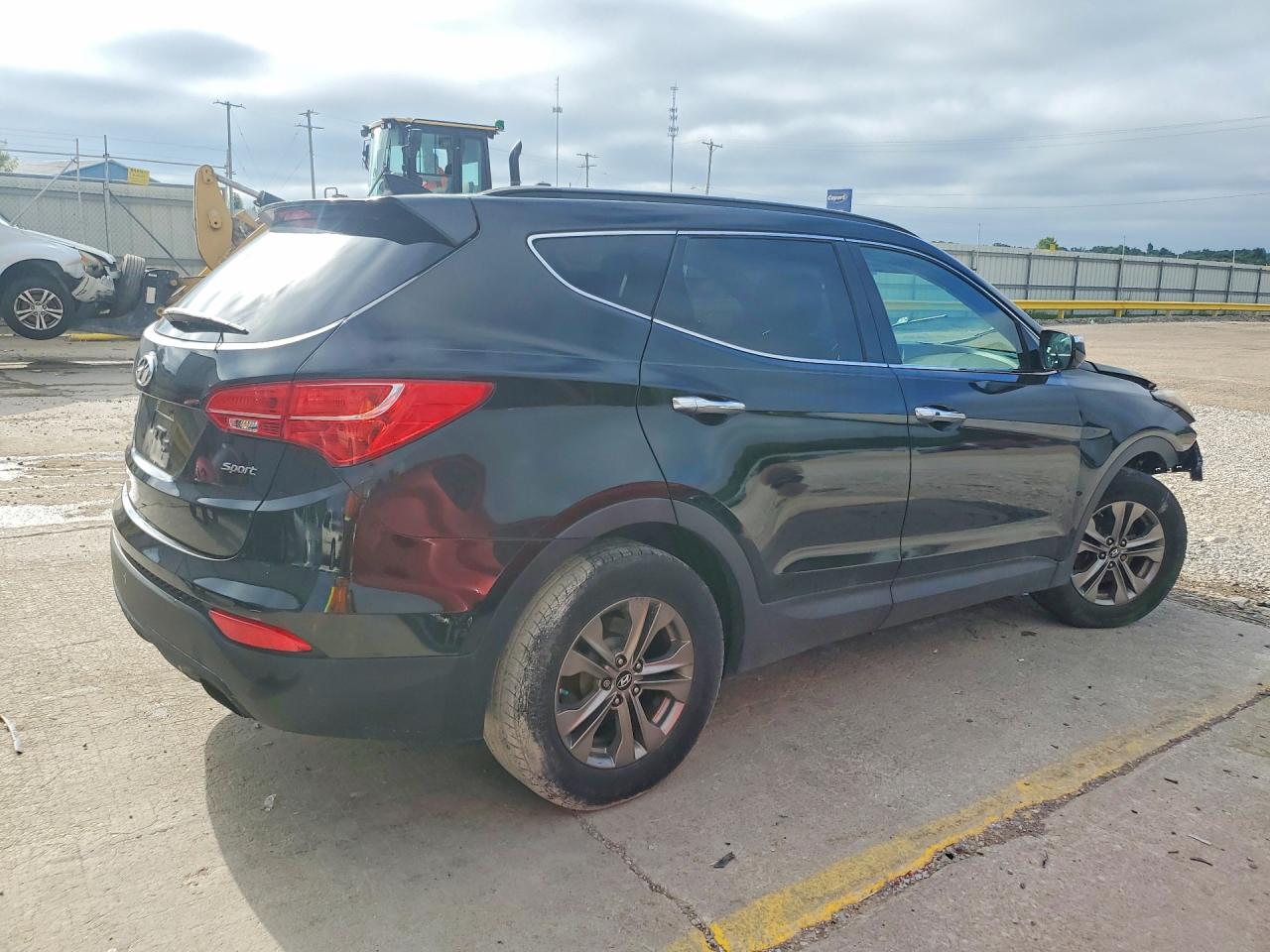 2014 Hyundai Santa Fe Sport 2.4l Black vin: 5XYZU3LB9EG176301