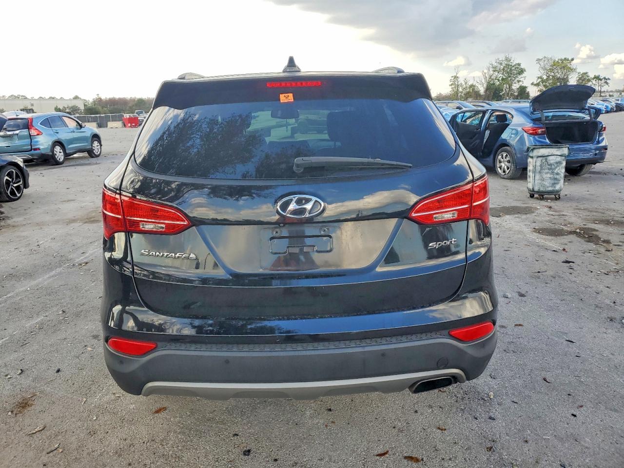 2014 Hyundai Santa Fe Sport 2.4l Black vin: 5XYZU3LB9EG179151