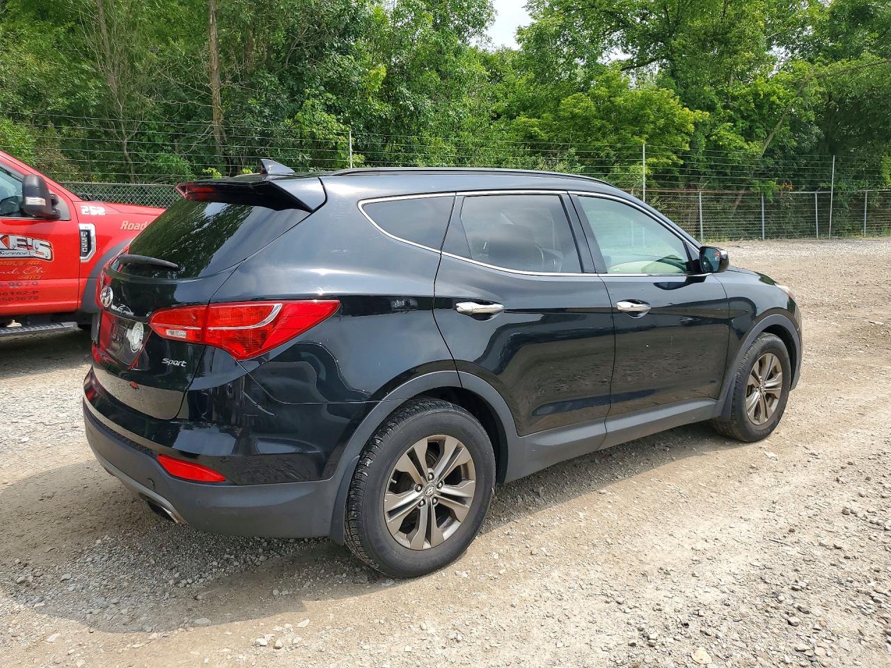 2014 Hyundai Santa Fe Sport 2.4l Black vin: 5XYZU3LB9EG187475