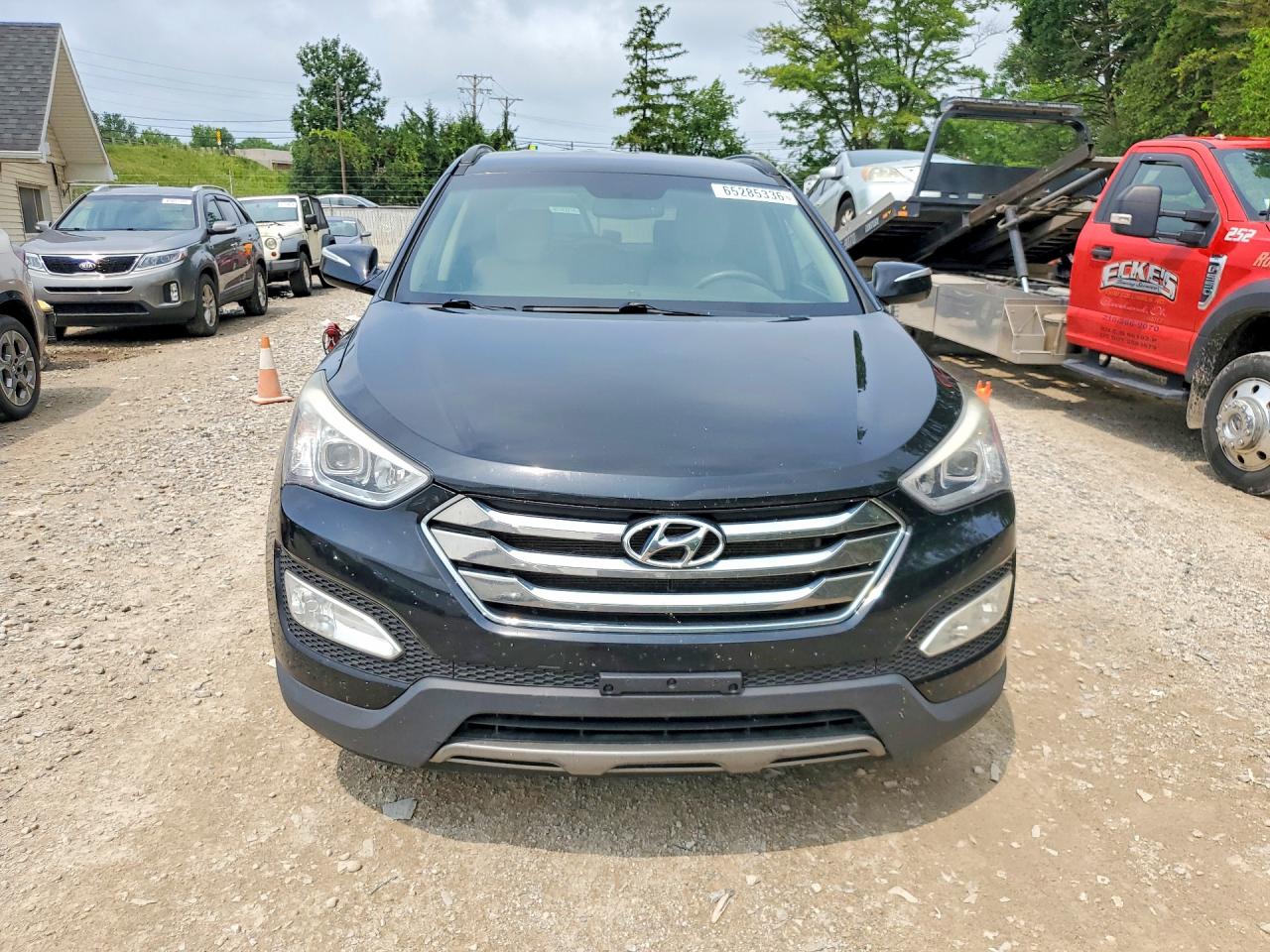 2014 Hyundai Santa Fe Sport 2.4l Black vin: 5XYZU3LB9EG187475