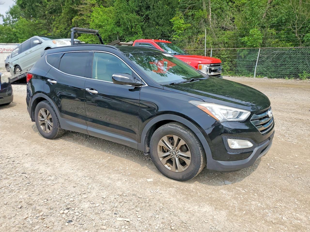 2014 Hyundai Santa Fe Sport 2.4l Black vin: 5XYZU3LB9EG187475