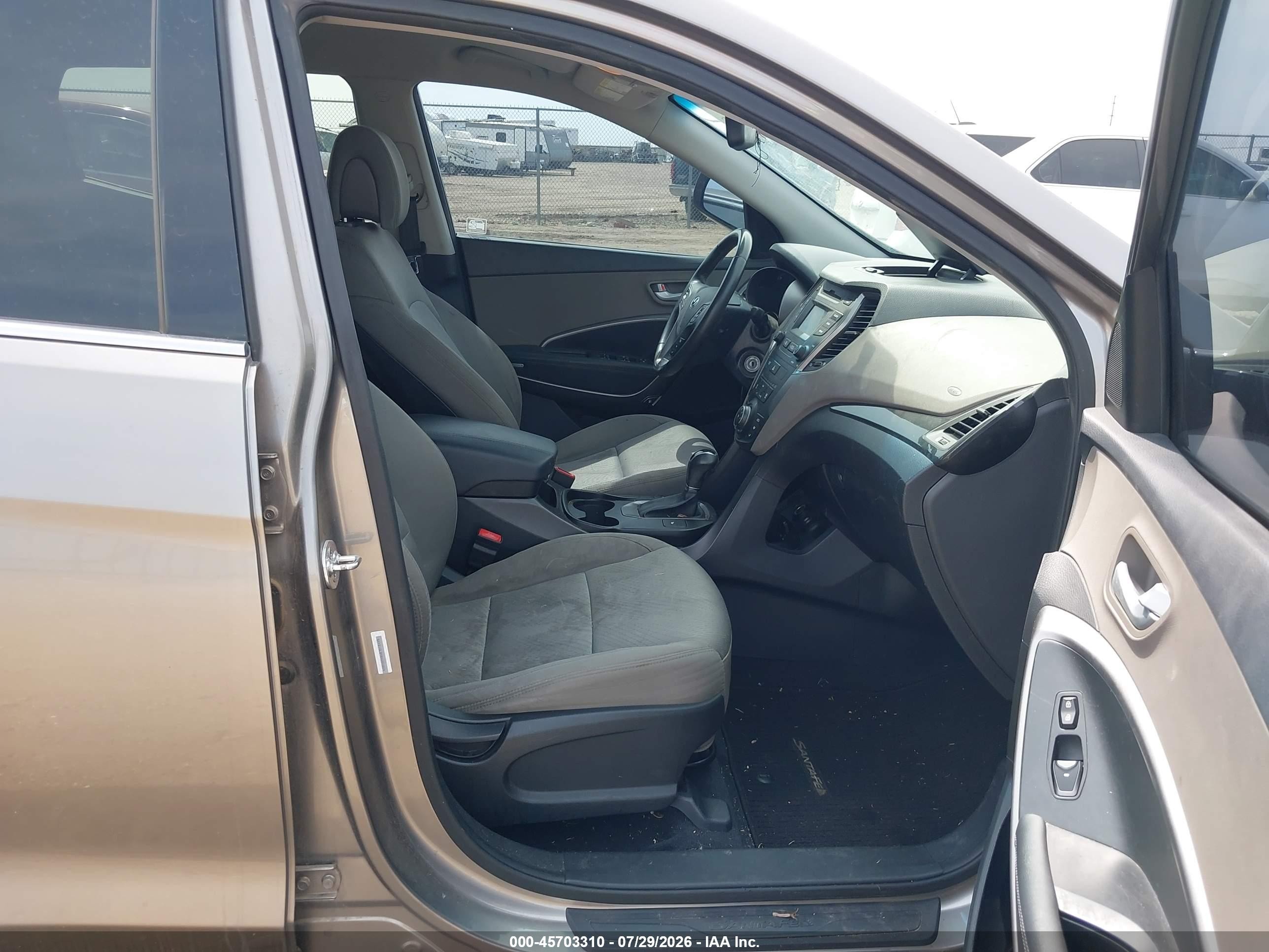 2014 Hyundai Santa Fe Sport 2.4l Gray vin: 5XYZU3LB9EG200824