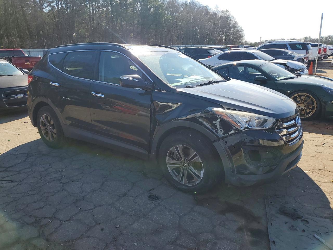 2014 Hyundai Santa Fe Sport Black vin: 5XYZU3LB9EG209460