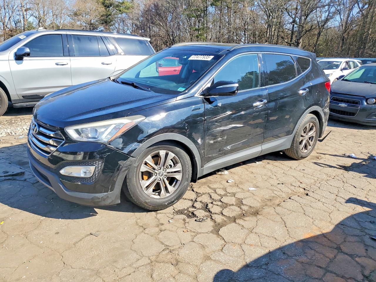2014 Hyundai Santa Fe Sport Black vin: 5XYZU3LB9EG209460