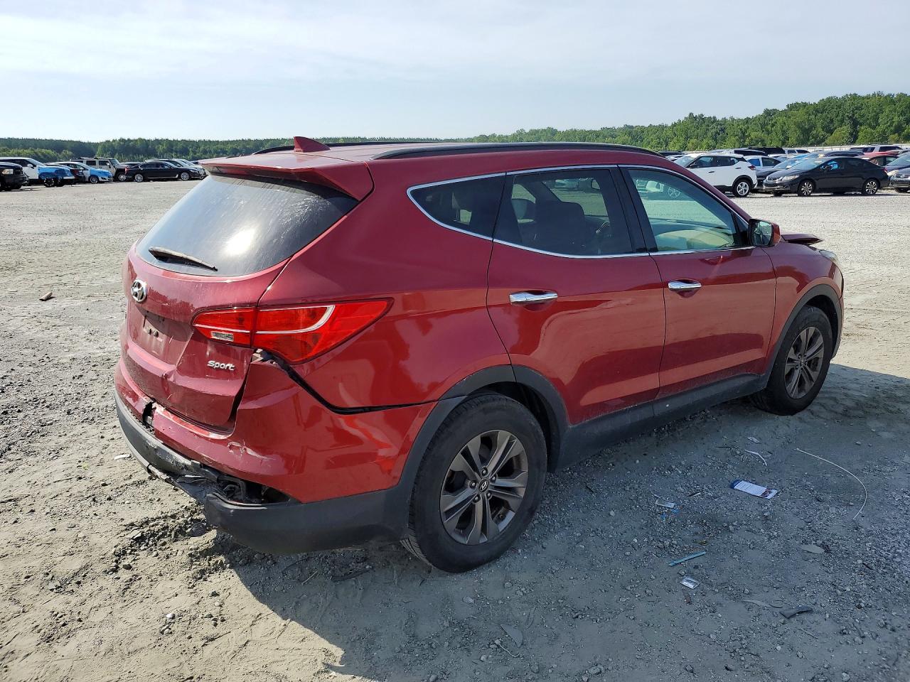 2014 Hyundai Santa Fe Sport 2.4l Red vin: 5XYZU3LB9EG220930