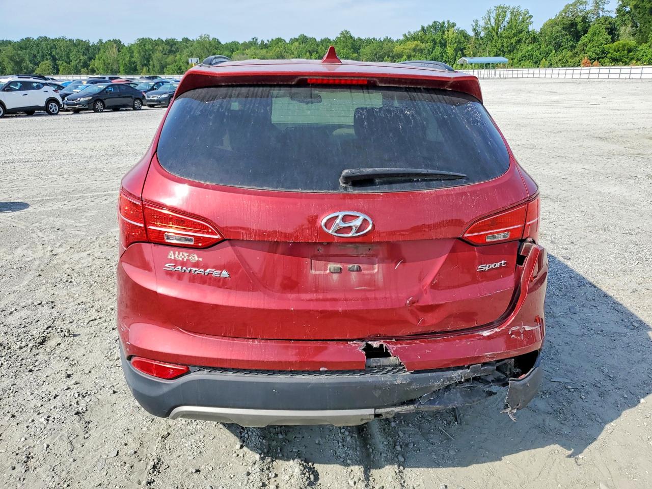 2014 Hyundai Santa Fe Sport 2.4l Red vin: 5XYZU3LB9EG220930