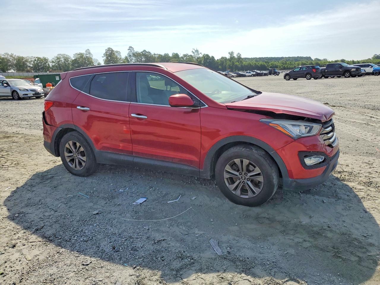 2014 Hyundai Santa Fe Sport 2.4l Red vin: 5XYZU3LB9EG220930