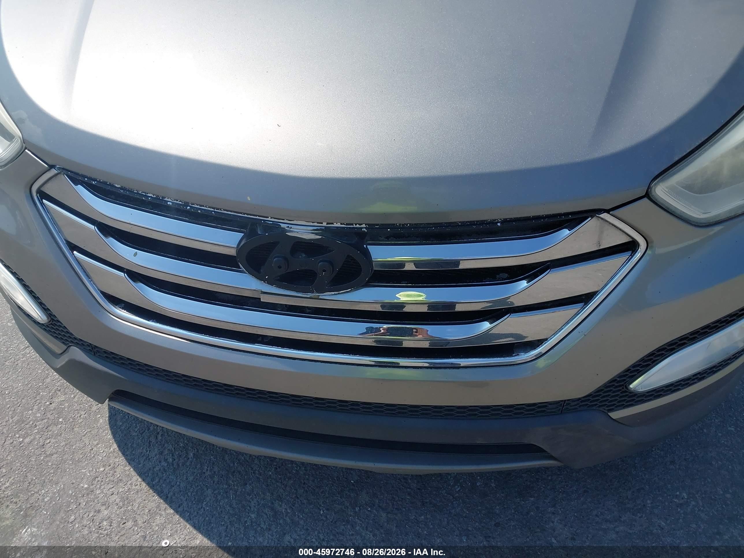 2014 Hyundai Santa Fe Sport 2.4l Gray vin: 5XYZU3LB9EG224024