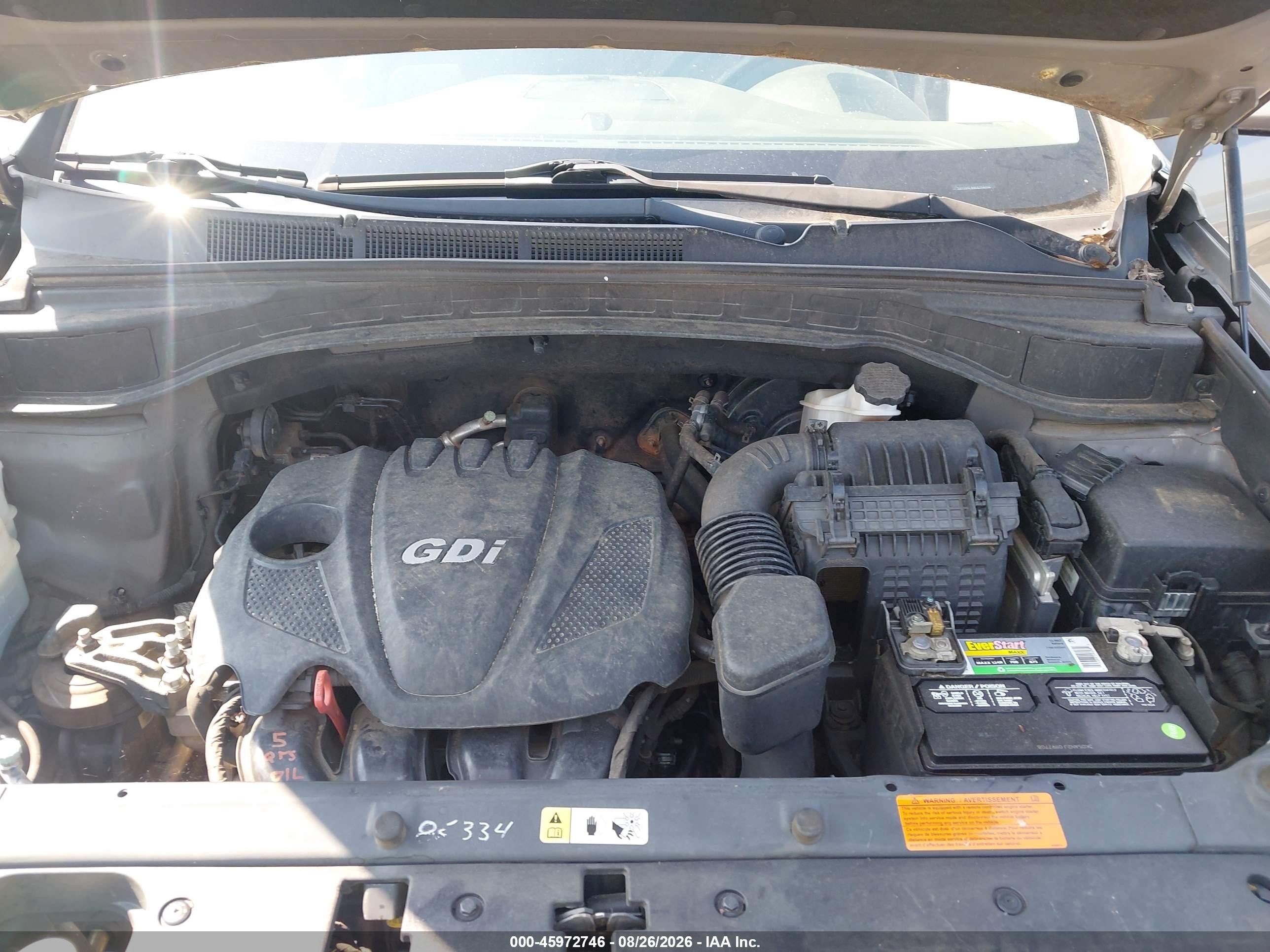 2014 Hyundai Santa Fe Sport 2.4l Gray vin: 5XYZU3LB9EG224024