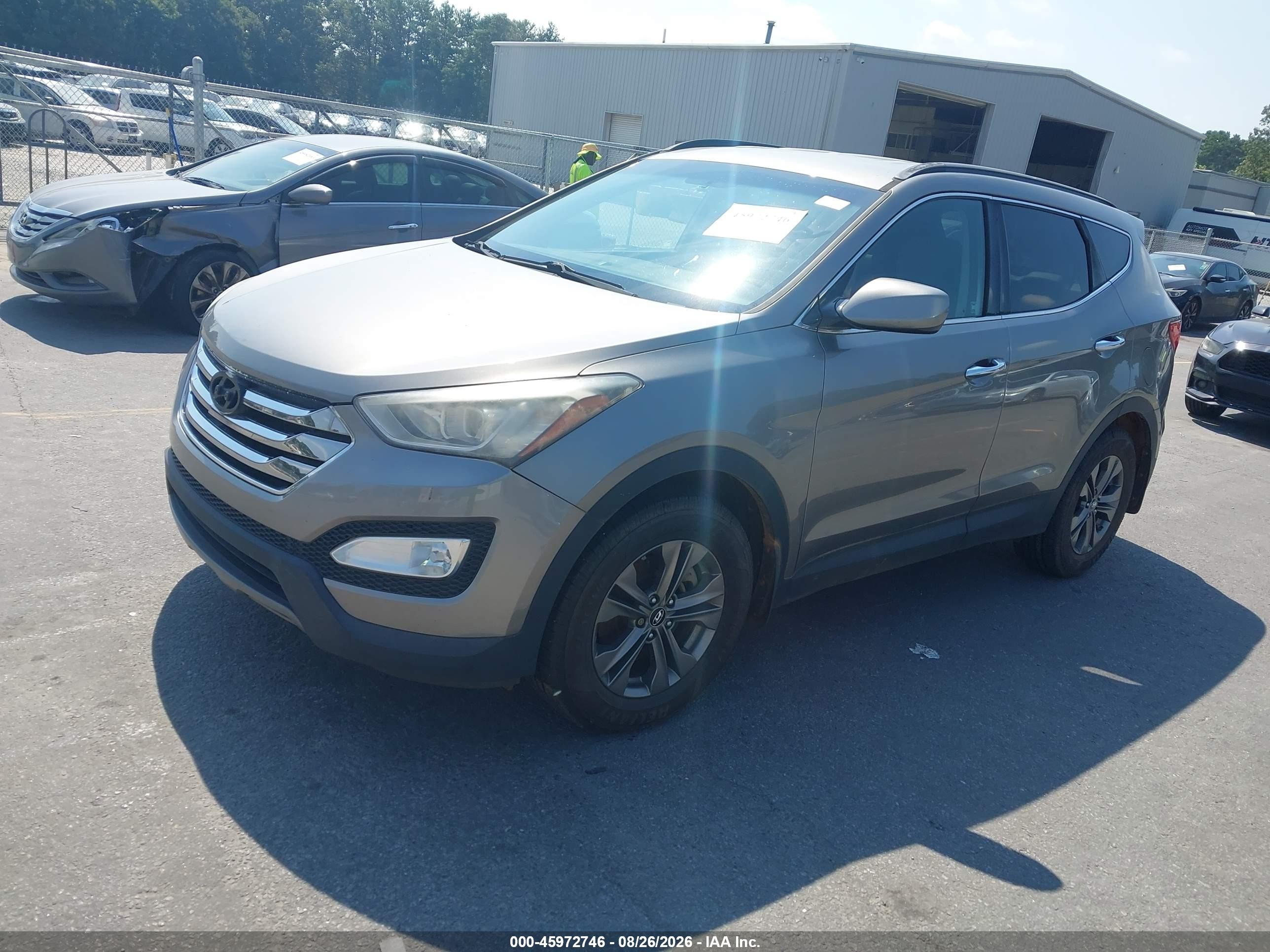2014 Hyundai Santa Fe Sport 2.4l Gray vin: 5XYZU3LB9EG224024