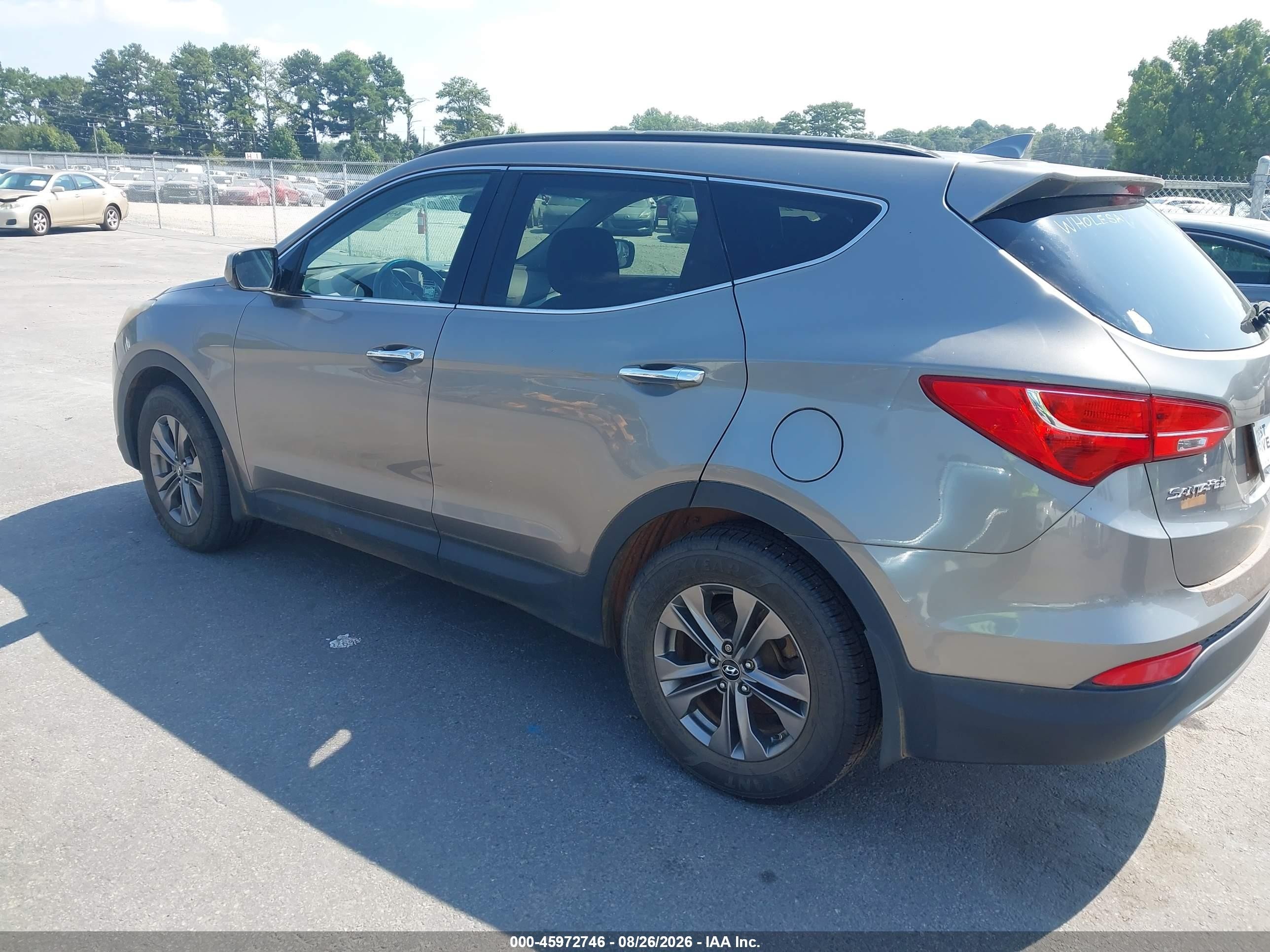 2014 Hyundai Santa Fe Sport 2.4l Gray vin: 5XYZU3LB9EG224024