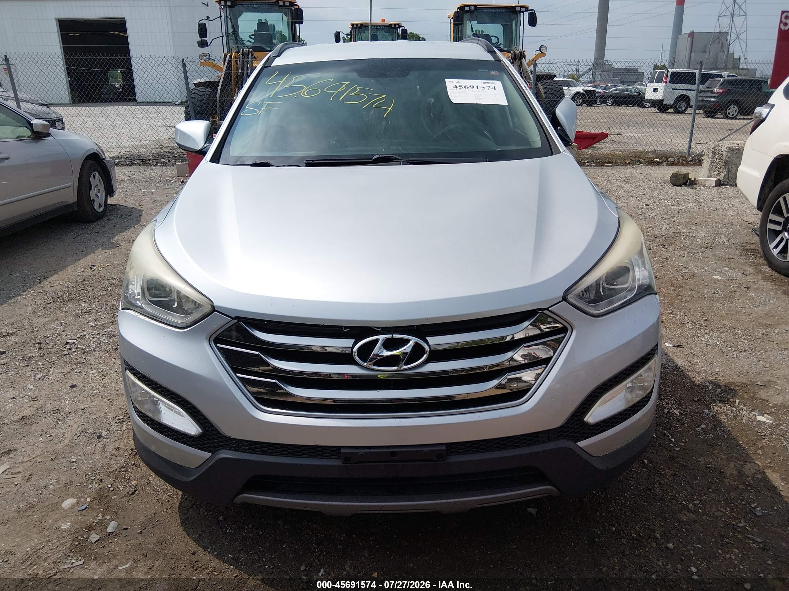 2015 Hyundai Santa Fe Sport 2.4l Silver vin: 5XYZU3LB9FG265612
