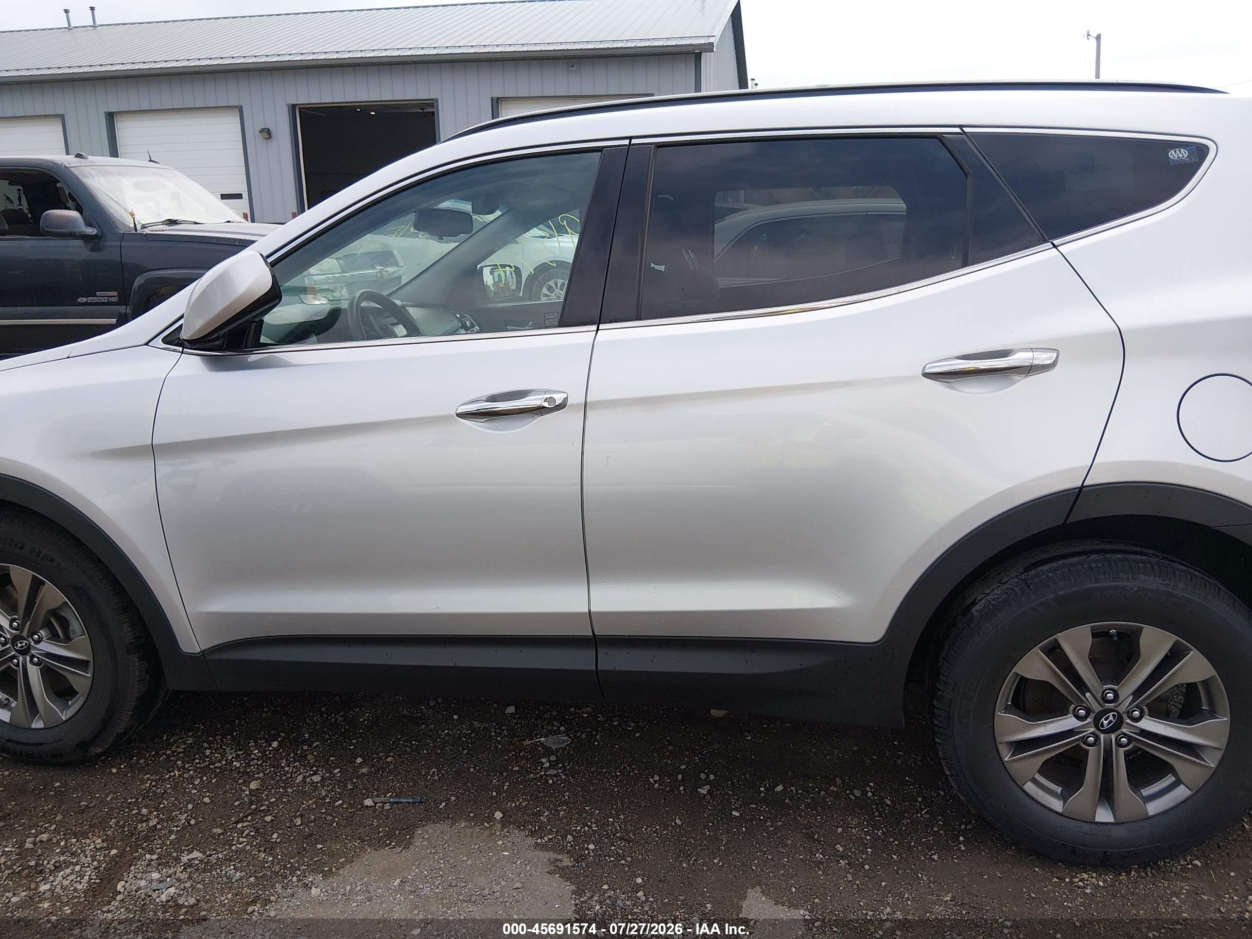 2015 Hyundai Santa Fe Sport 2.4l Silver vin: 5XYZU3LB9FG265612