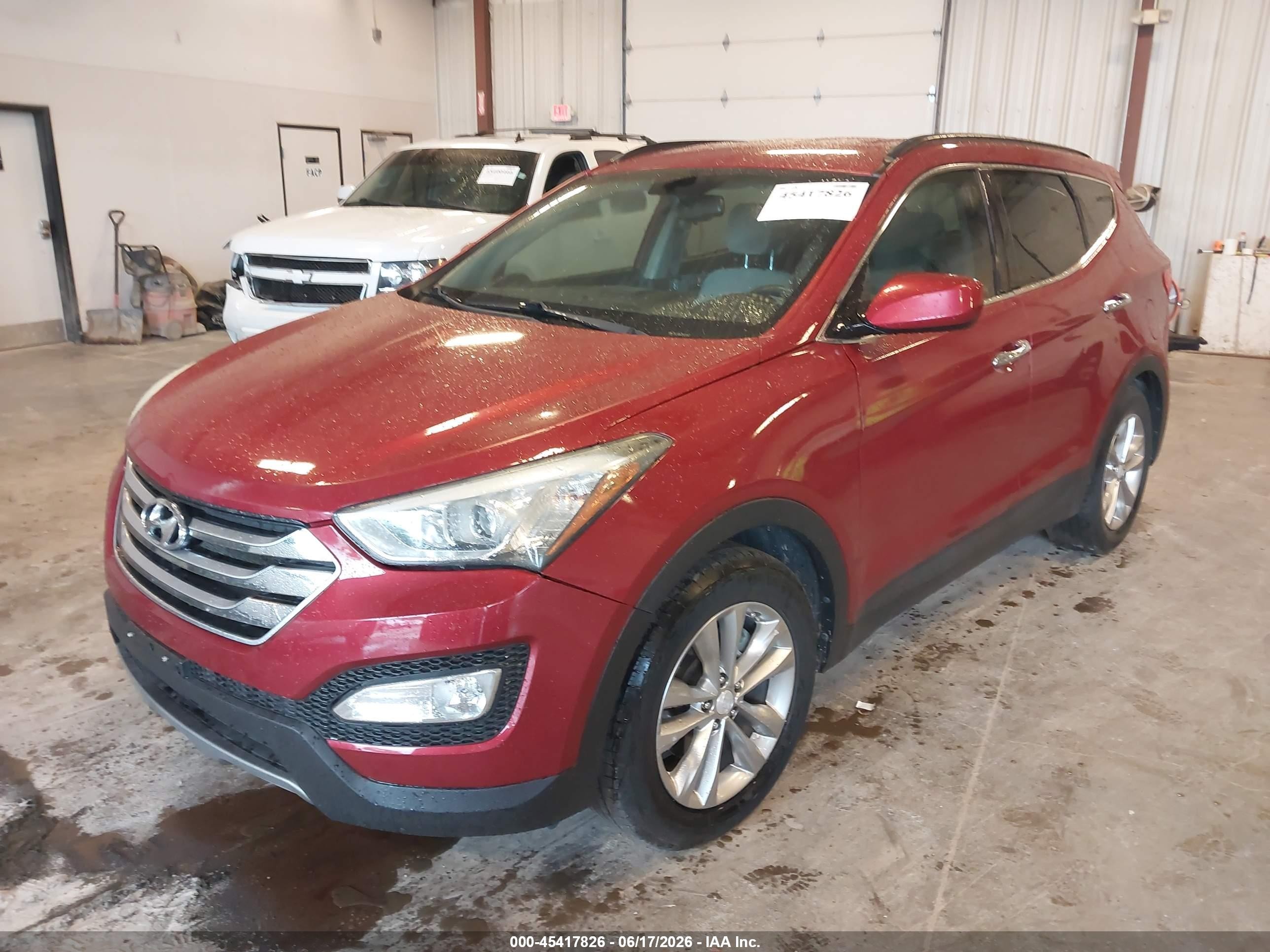 2015 Hyundai Santa Fe Sport 2.4l Red vin: 5XYZU3LB9FG301072