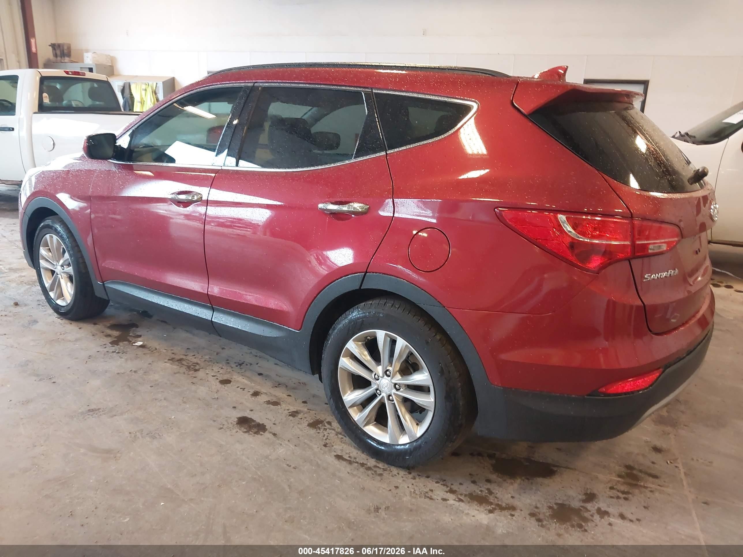 2015 Hyundai Santa Fe Sport 2.4l Red vin: 5XYZU3LB9FG301072