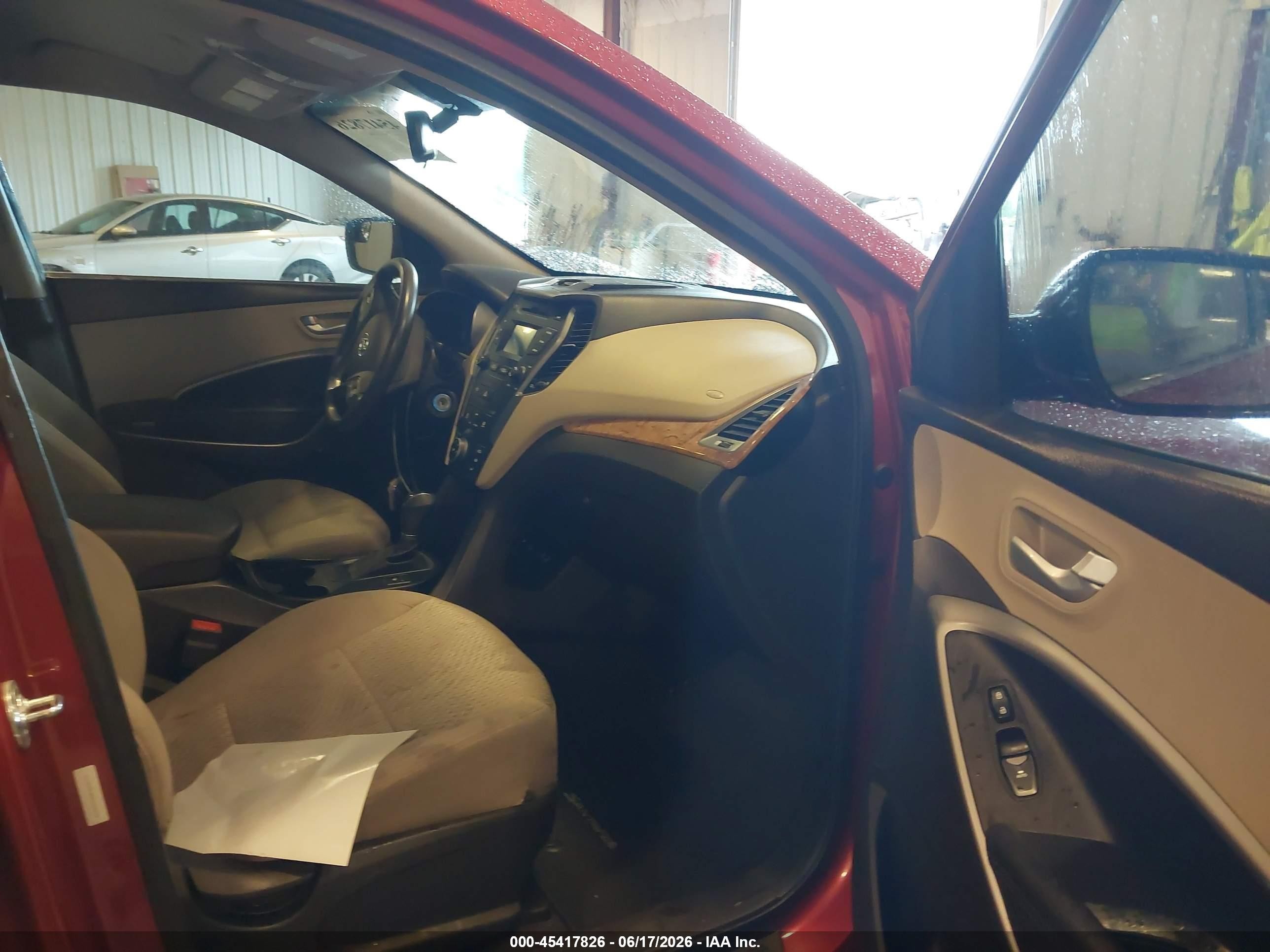 2015 Hyundai Santa Fe Sport 2.4l Red vin: 5XYZU3LB9FG301072