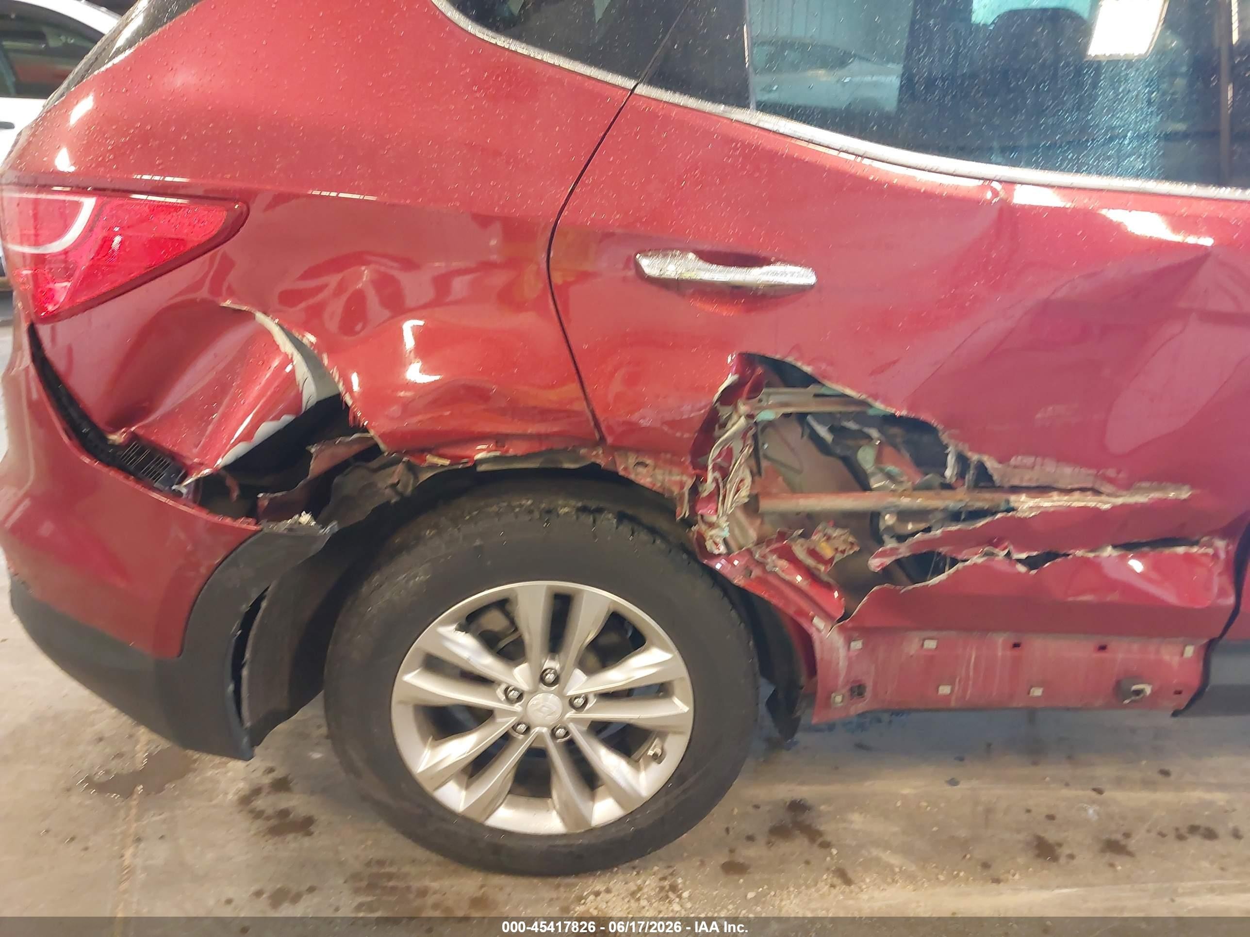 2015 Hyundai Santa Fe Sport 2.4l Red vin: 5XYZU3LB9FG301072