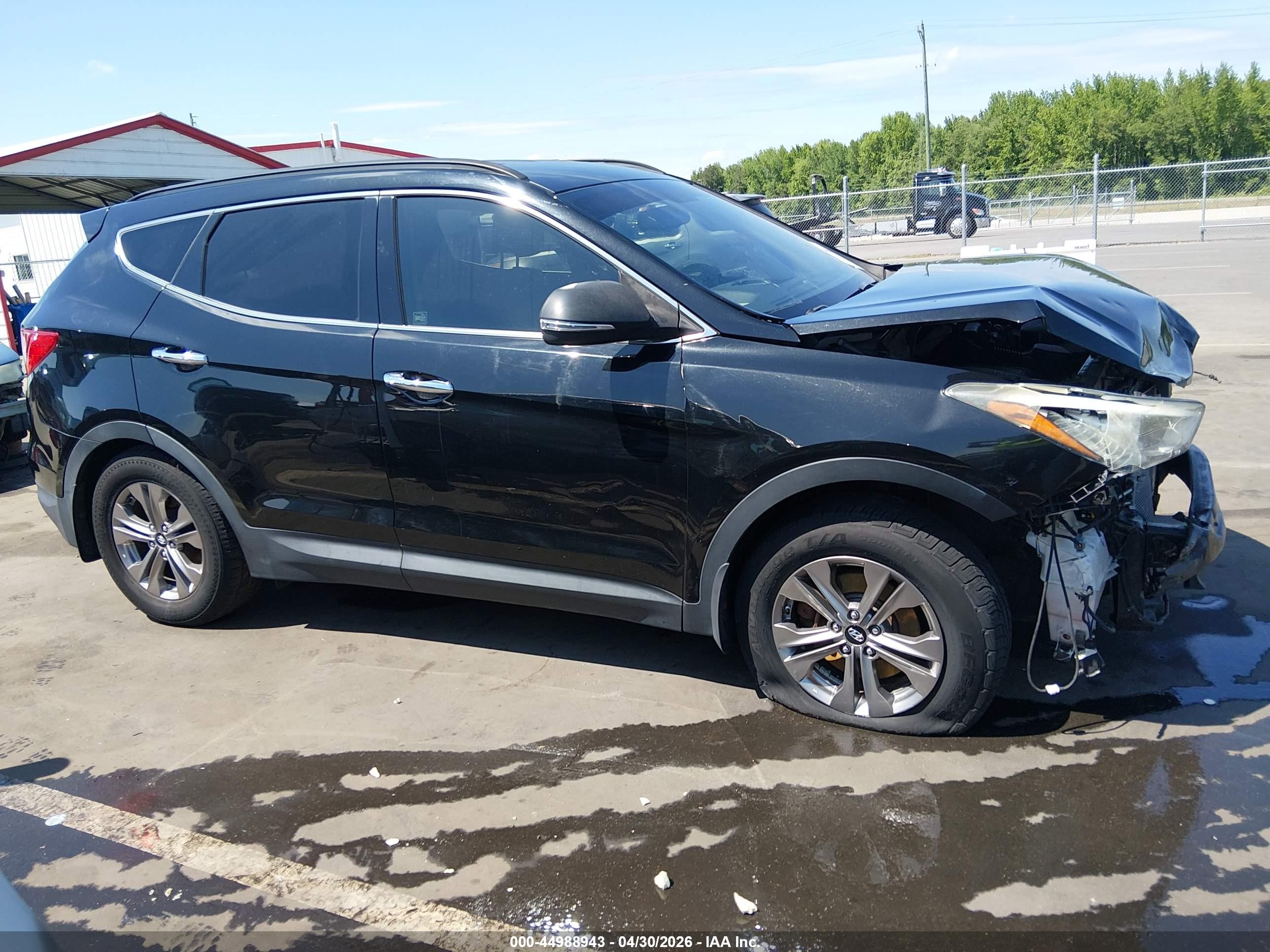 2016 Hyundai Santa Fe Sport 2.4l Черный vin: 5XYZU3LB9GG327804