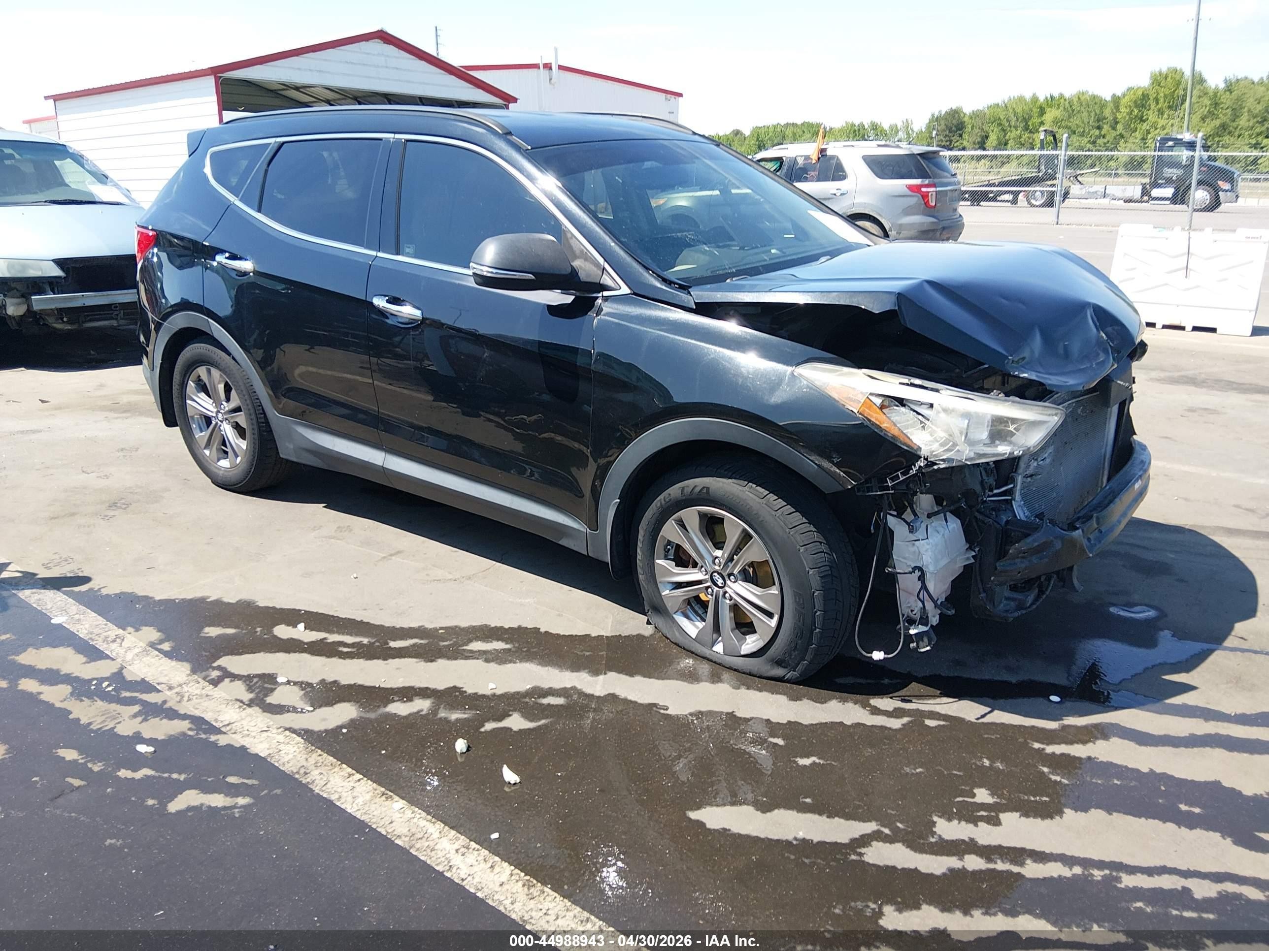 2016 Hyundai Santa Fe Sport 2.4l Черный vin: 5XYZU3LB9GG327804