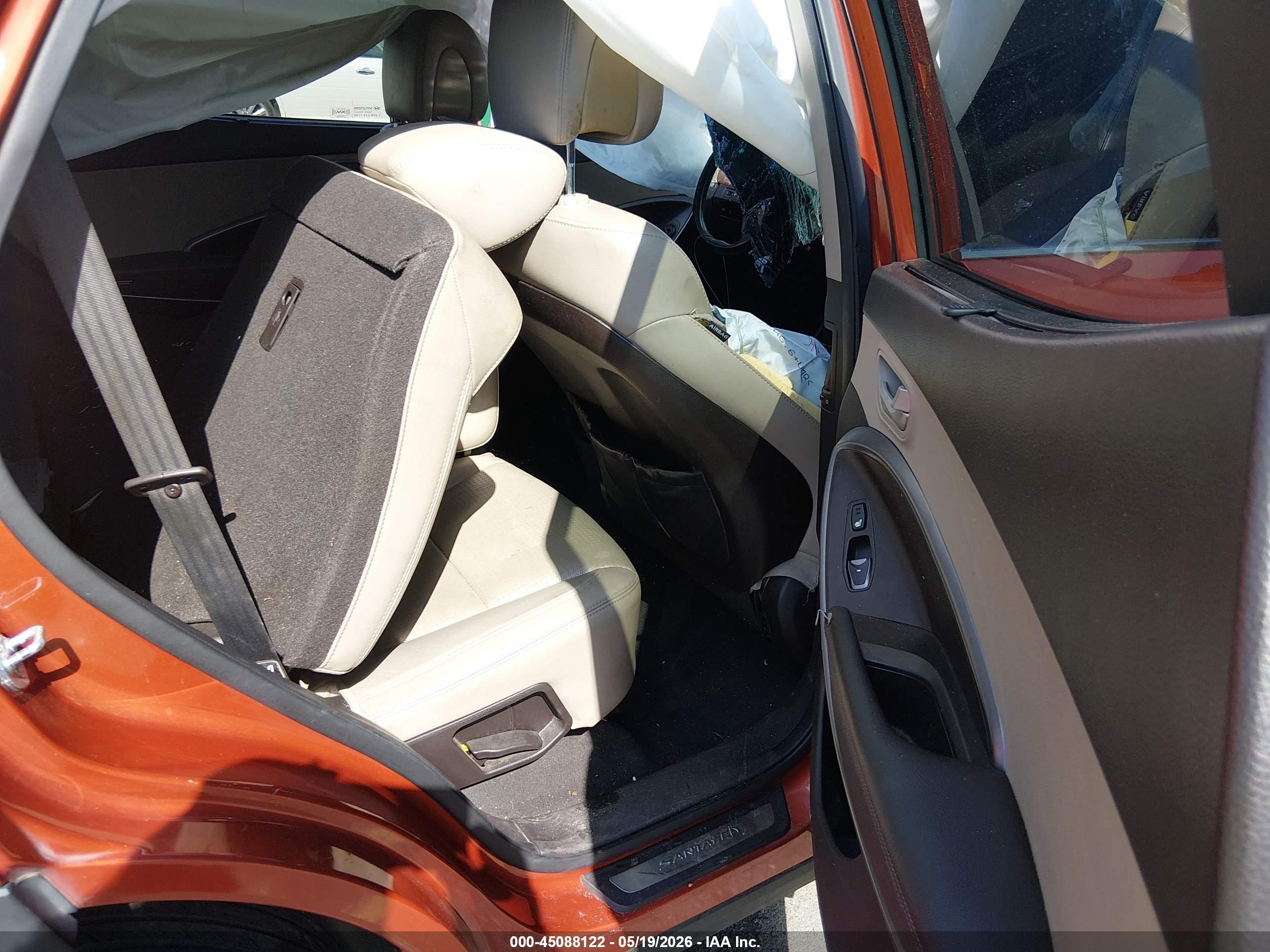 2013 Hyundai Santa Fe Sport Orange vin: 5XYZU3LBXDG009430