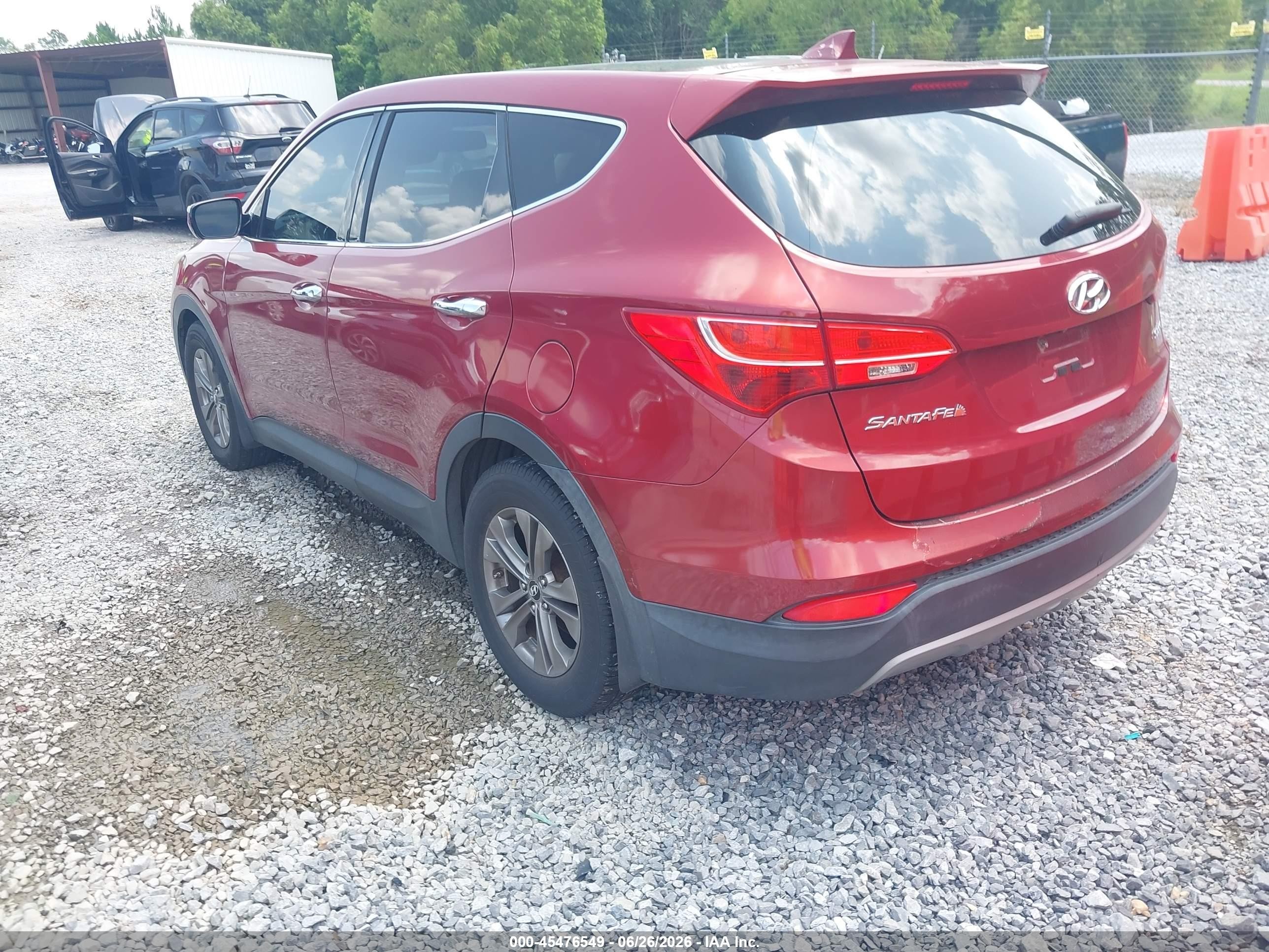 2013 Hyundai Santa Fe Sport Red vin: 5XYZU3LBXDG026213