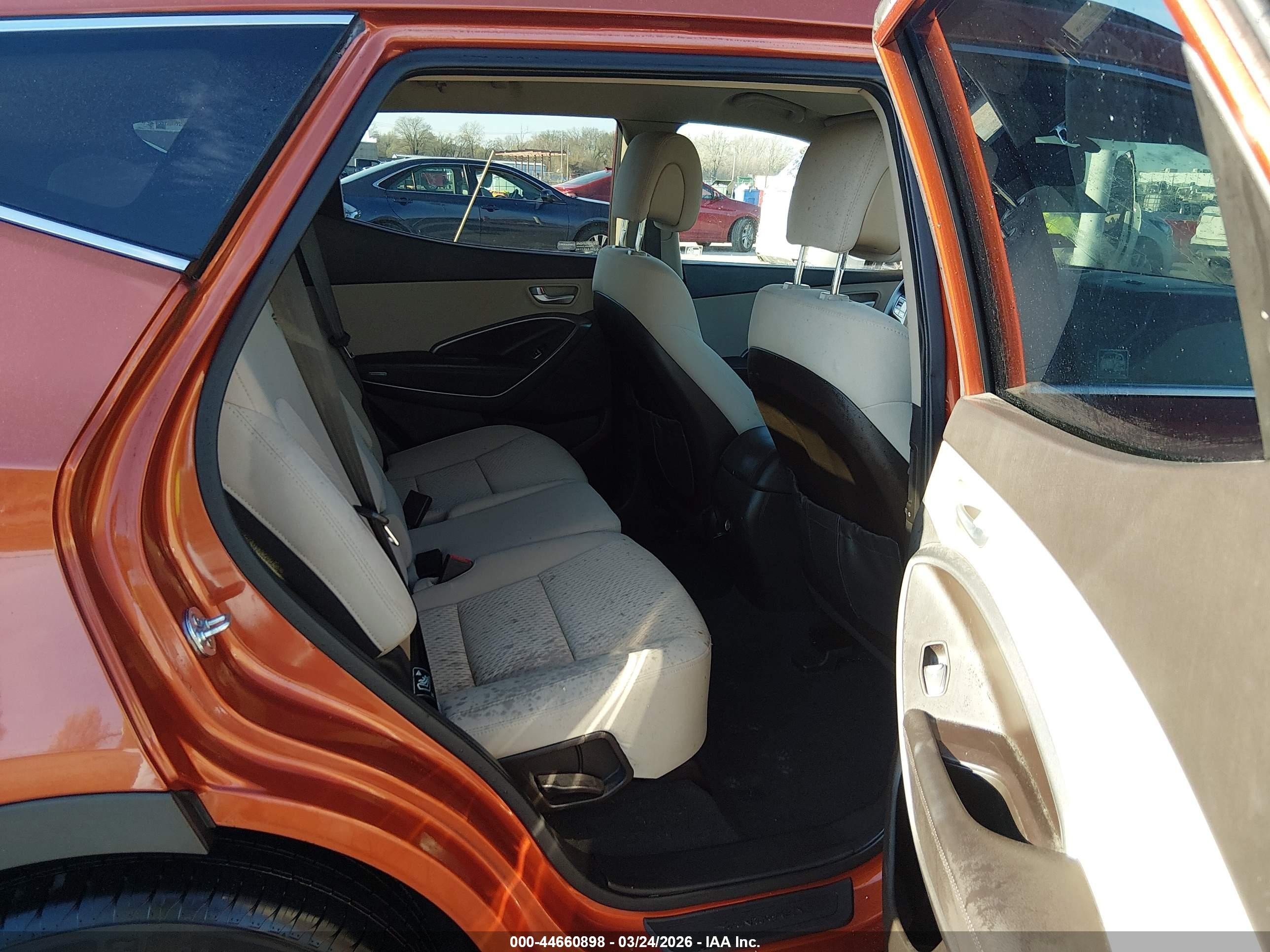 2013 Hyundai Santa Fe Sport Orange vin: 5XYZU3LBXDG032853