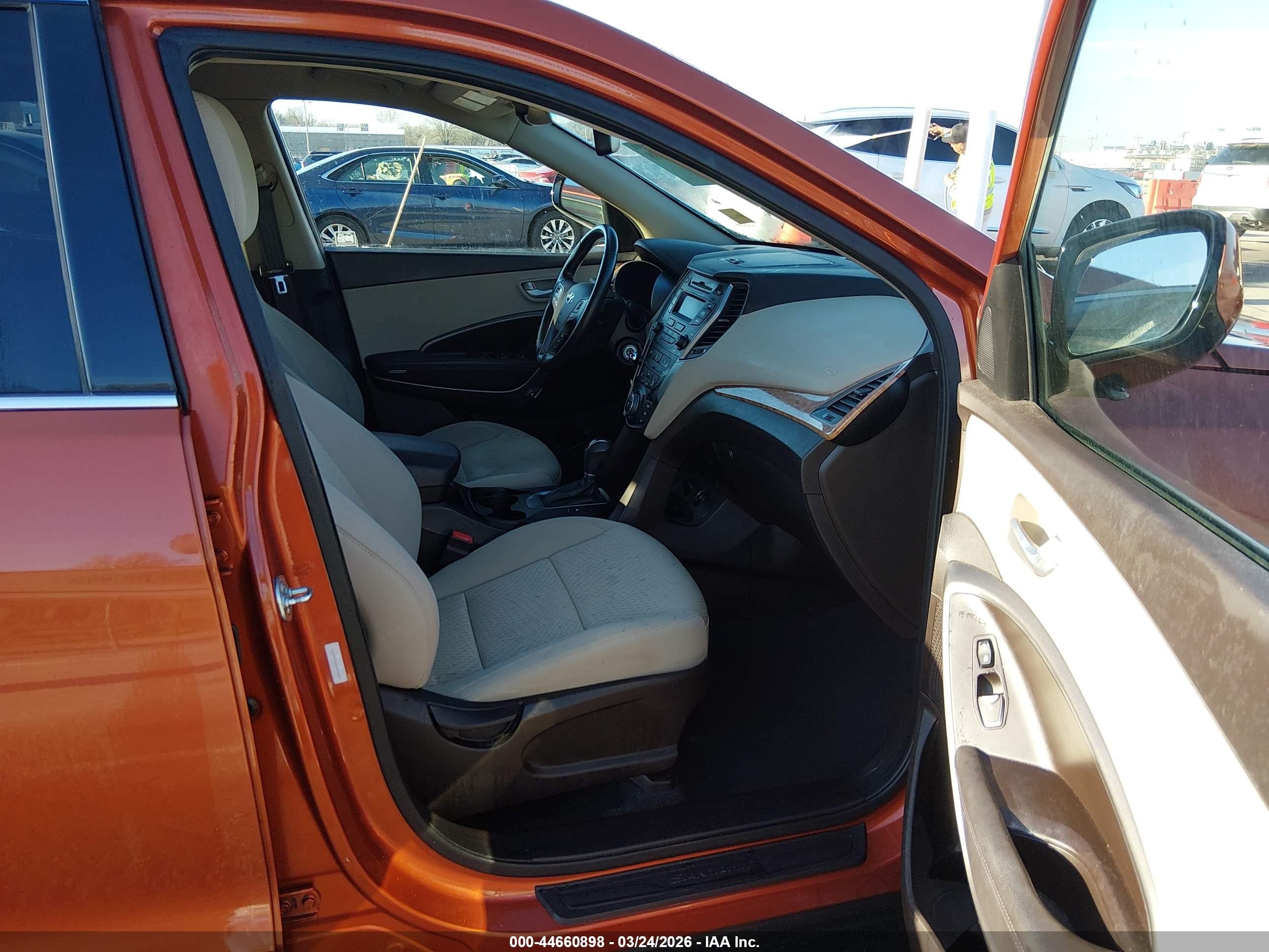 2013 Hyundai Santa Fe Sport Orange vin: 5XYZU3LBXDG032853