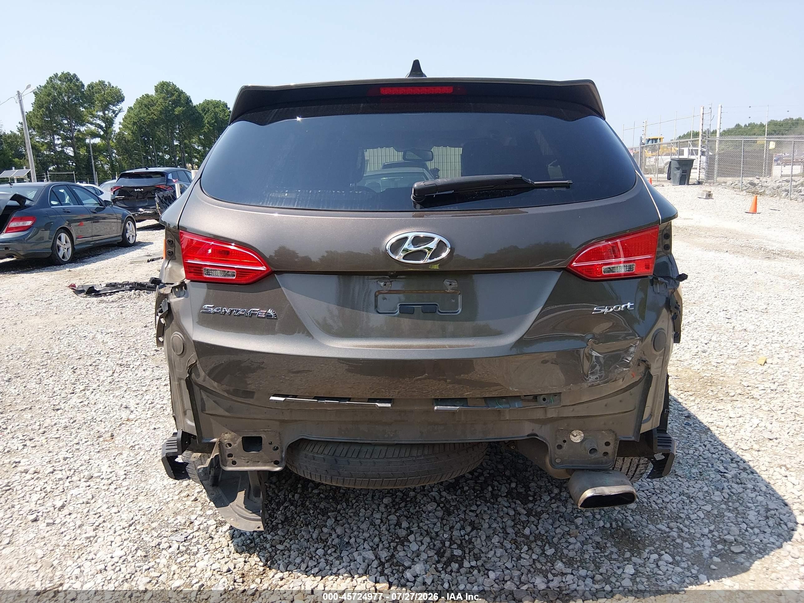 2013 Hyundai Santa Fe Sport Brown vin: 5XYZU3LBXDG054674