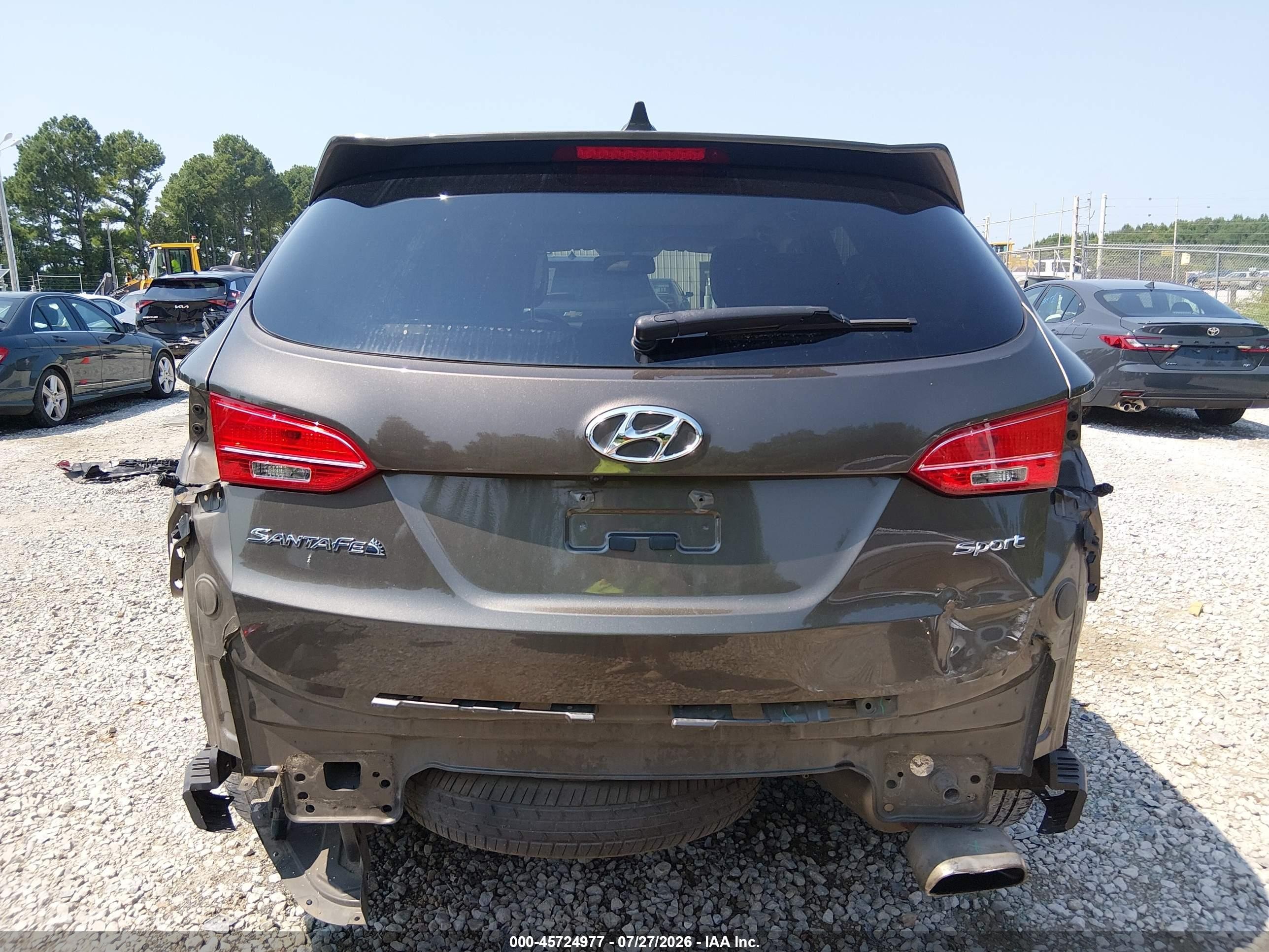 2013 Hyundai Santa Fe Sport Brown vin: 5XYZU3LBXDG054674