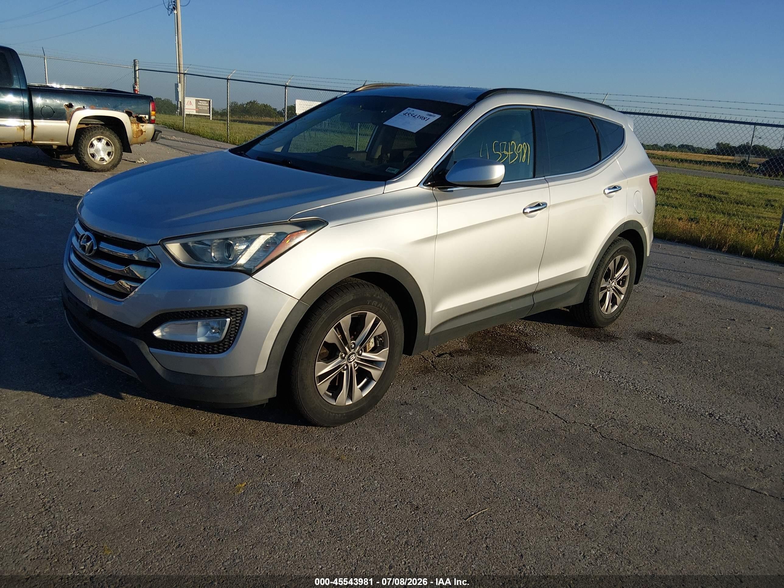 2013 Hyundai Santa Fe Sport Gray vin: 5XYZU3LBXDG058627