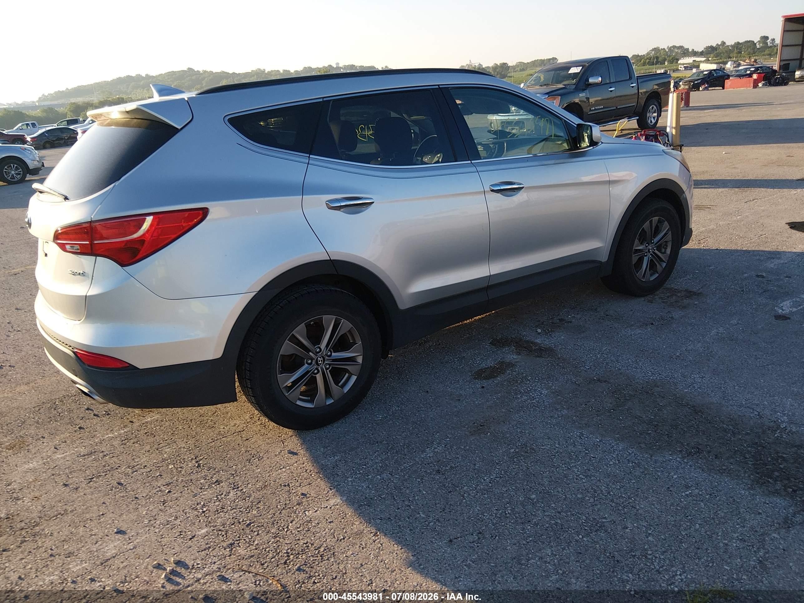 2013 Hyundai Santa Fe Sport Gray vin: 5XYZU3LBXDG058627