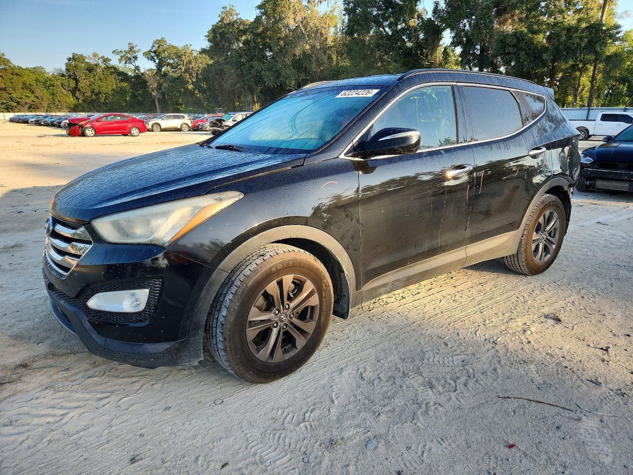 2013 Hyundai Santa Fe Sport 2.4l Black vin: 5XYZU3LBXDG059874