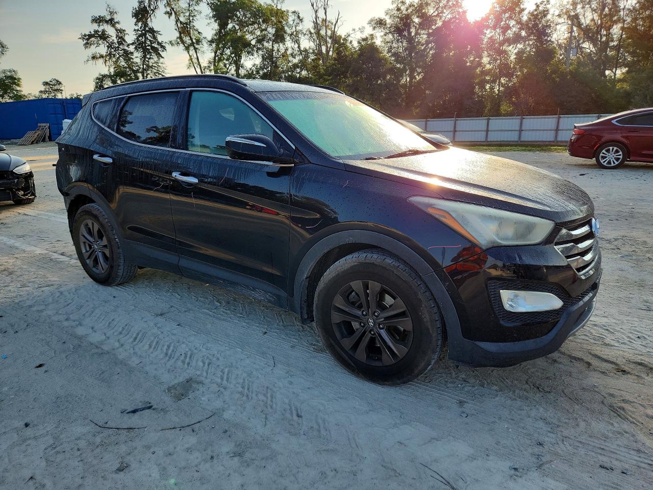 2013 Hyundai Santa Fe Sport 2.4l Black vin: 5XYZU3LBXDG059874