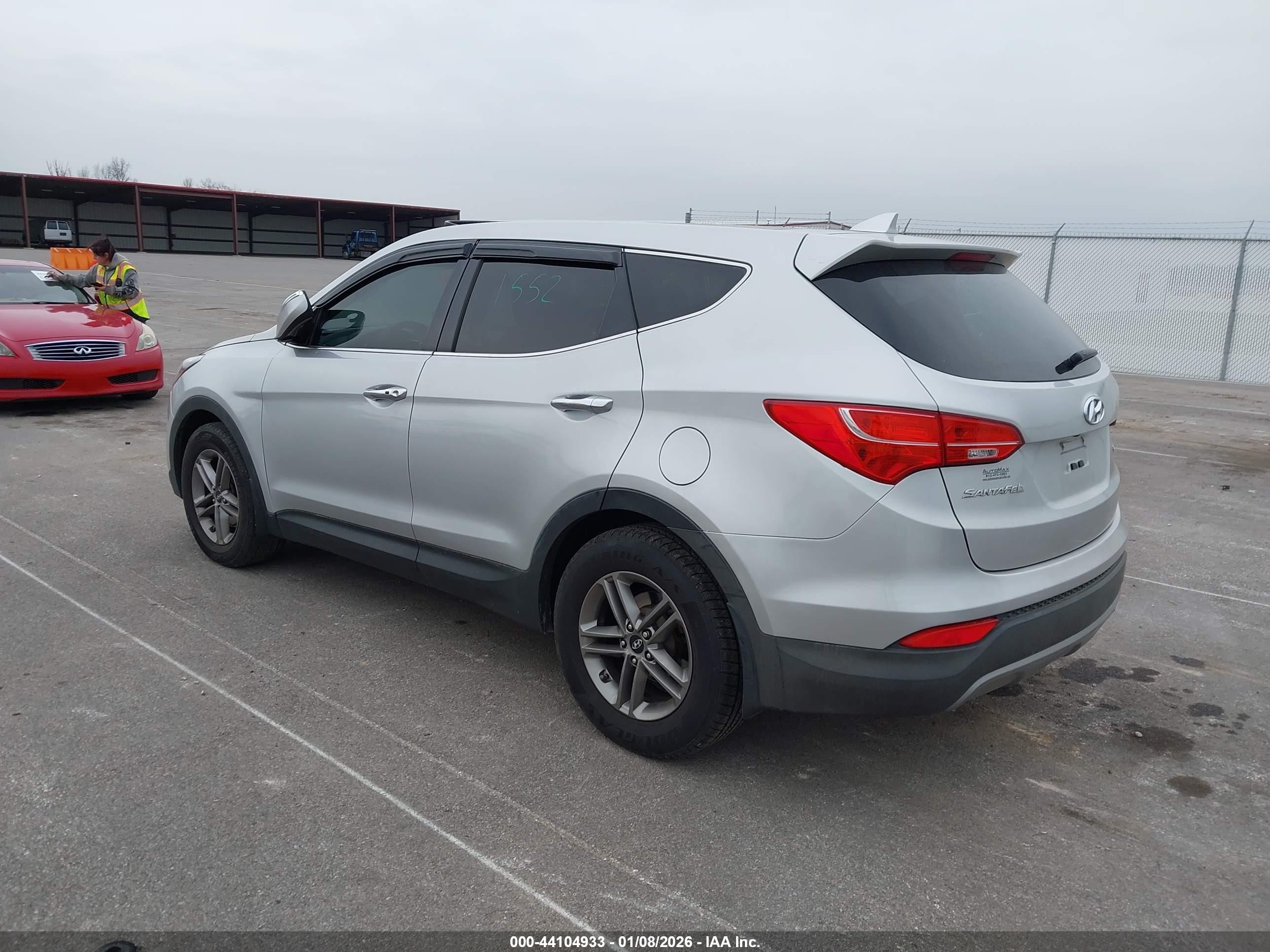 2013 Hyundai Santa Fe Sport Серебряный vin: 5XYZU3LBXDG060328
