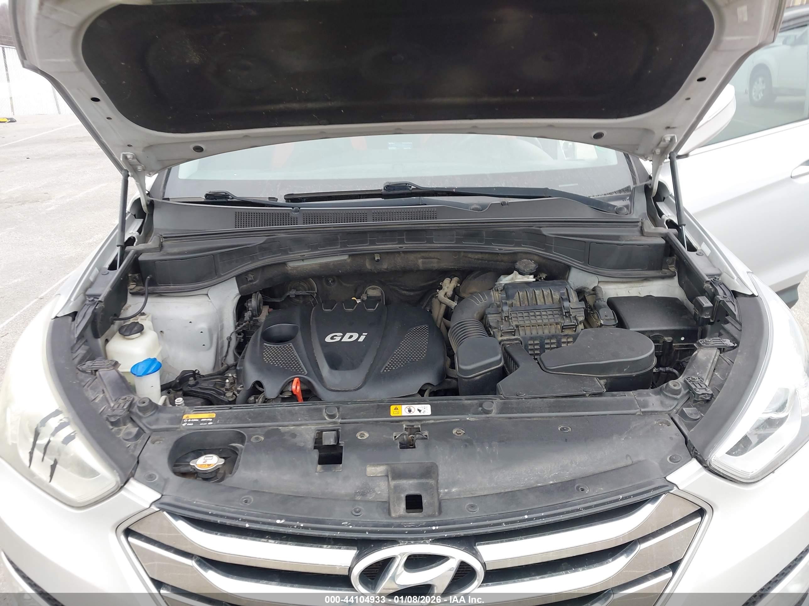 2013 Hyundai Santa Fe Sport Серебряный vin: 5XYZU3LBXDG060328