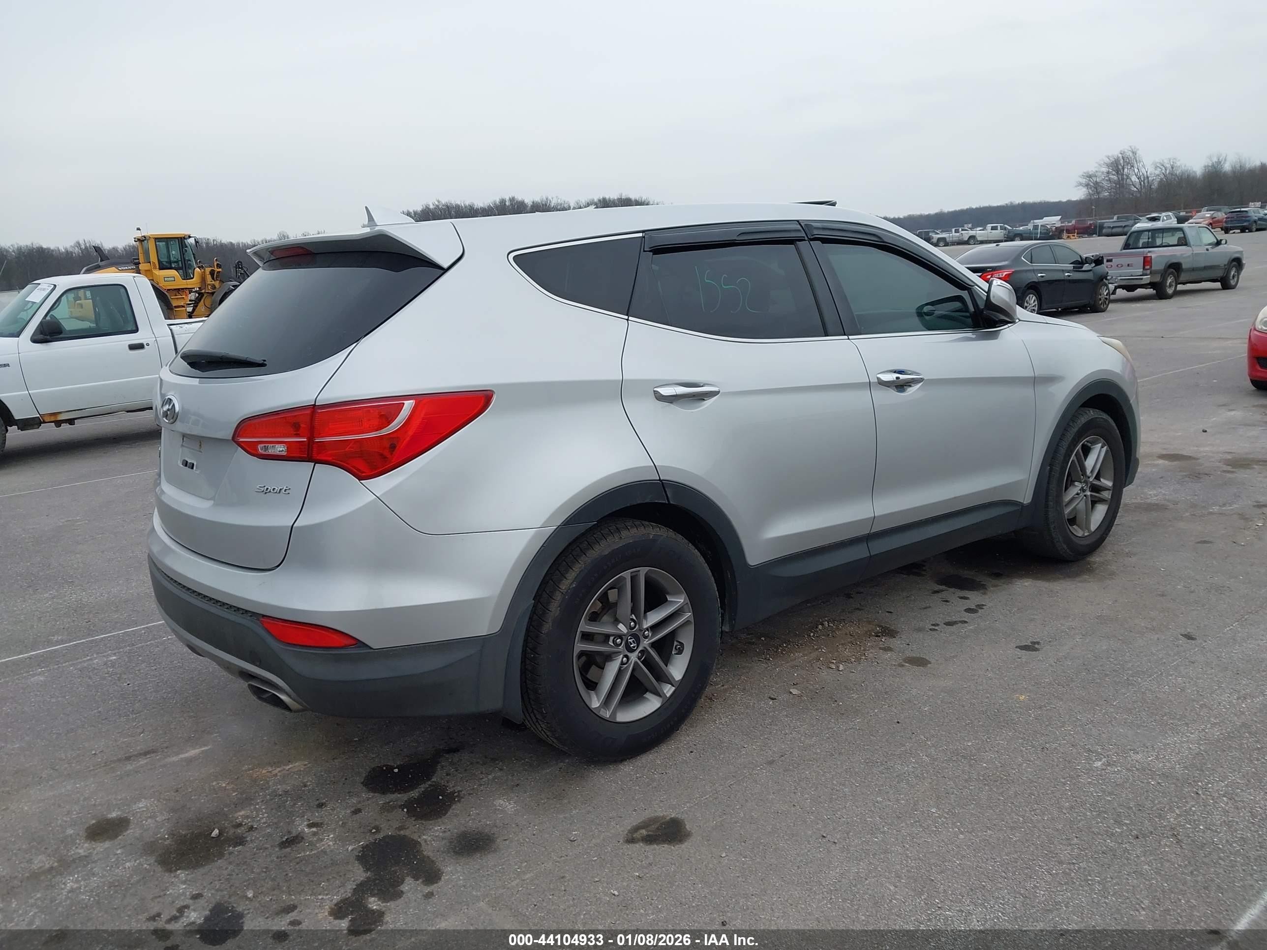 2013 Hyundai Santa Fe Sport Серебряный vin: 5XYZU3LBXDG060328