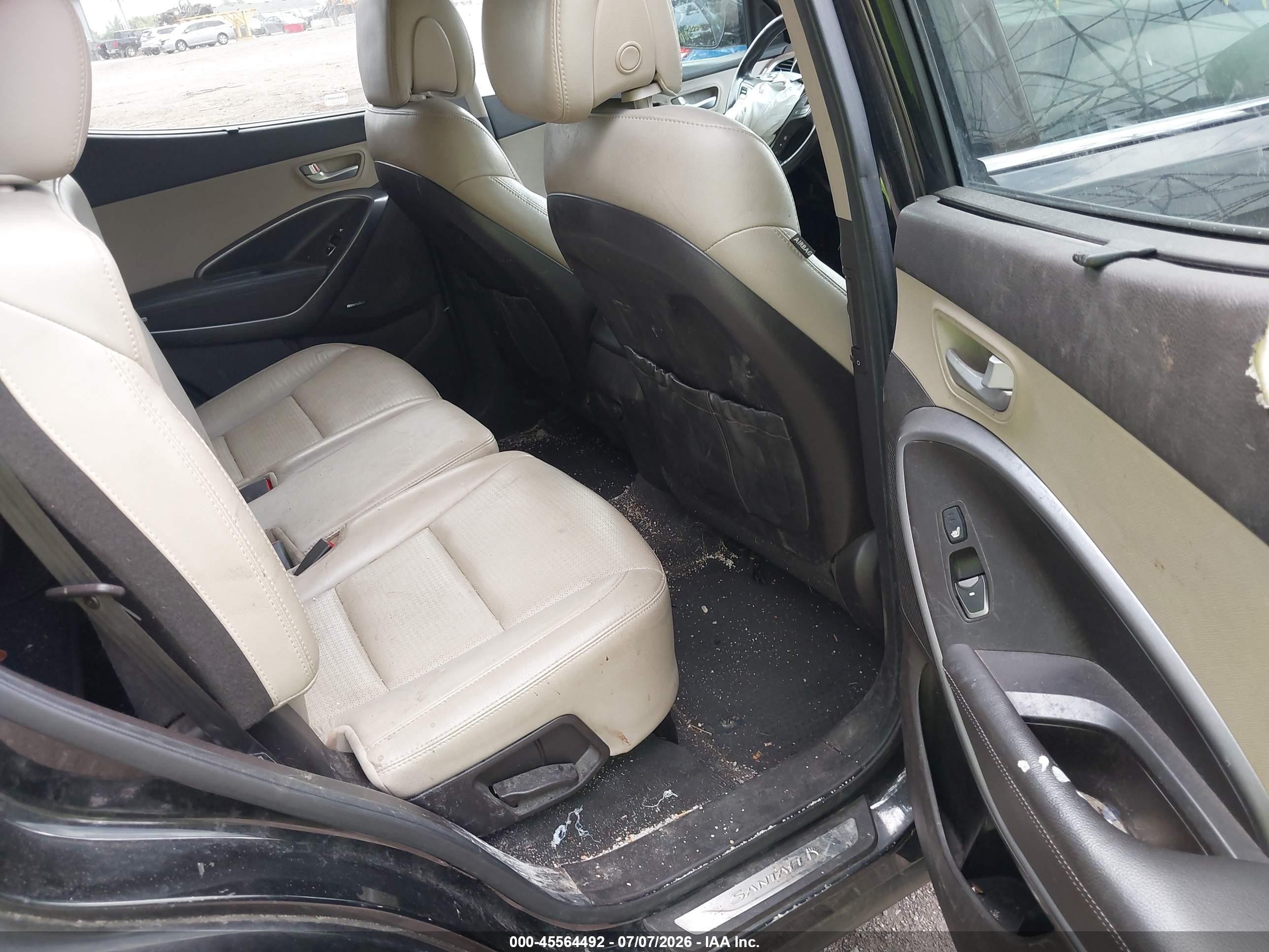 2013 Hyundai Santa Fe Sport Black vin: 5XYZU3LBXDG060507