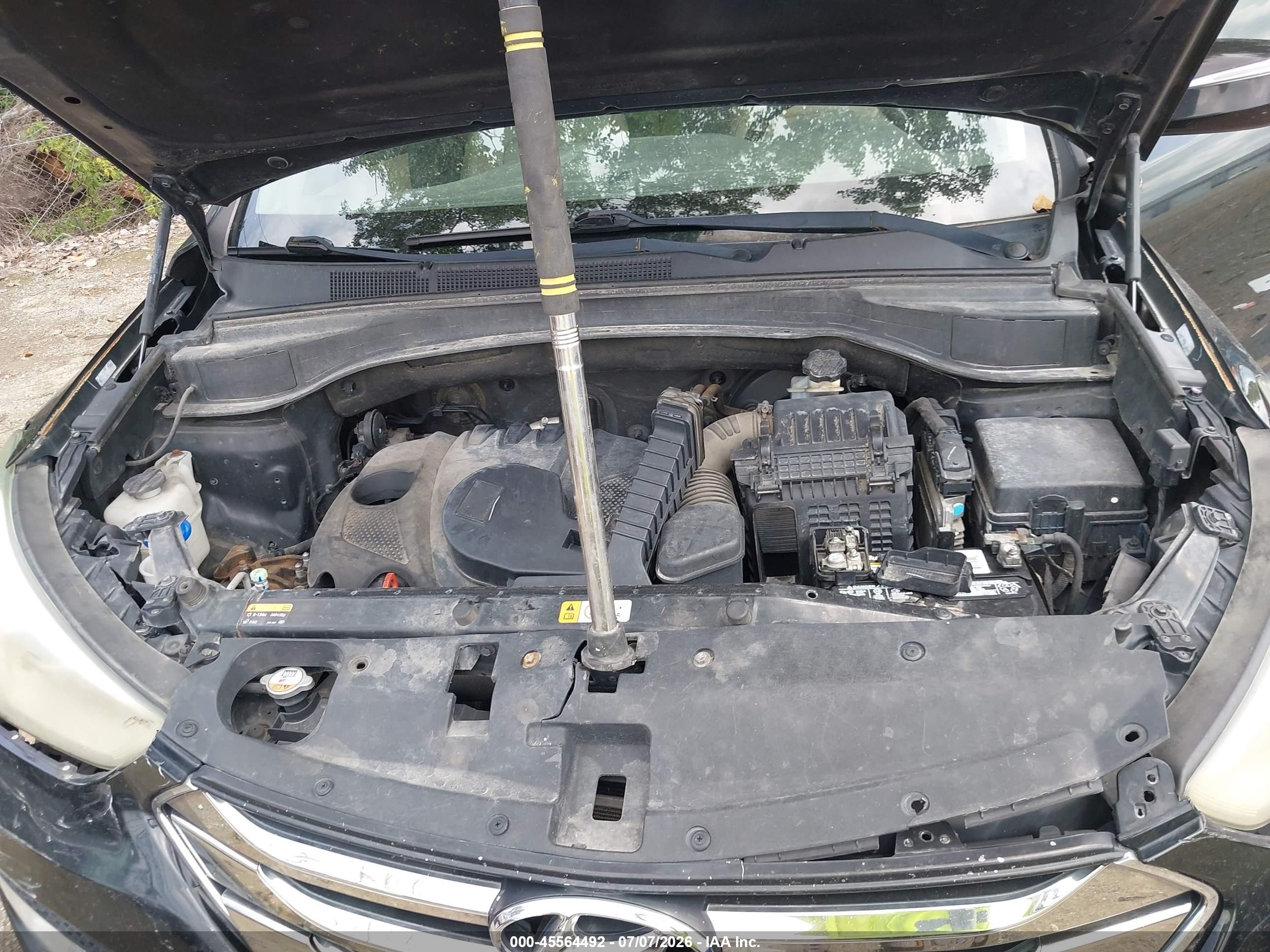 2013 Hyundai Santa Fe Sport Black vin: 5XYZU3LBXDG060507