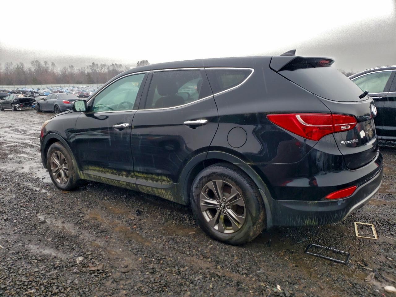 2013 Hyundai Santa Fe Black vin: 5XYZU3LBXDG065691
