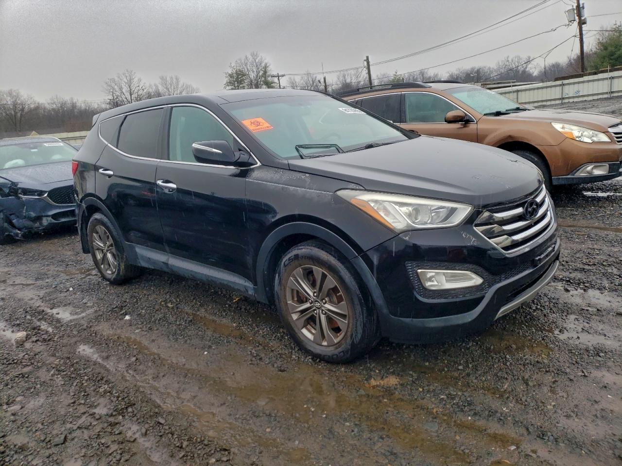 2013 Hyundai Santa Fe Black vin: 5XYZU3LBXDG065691