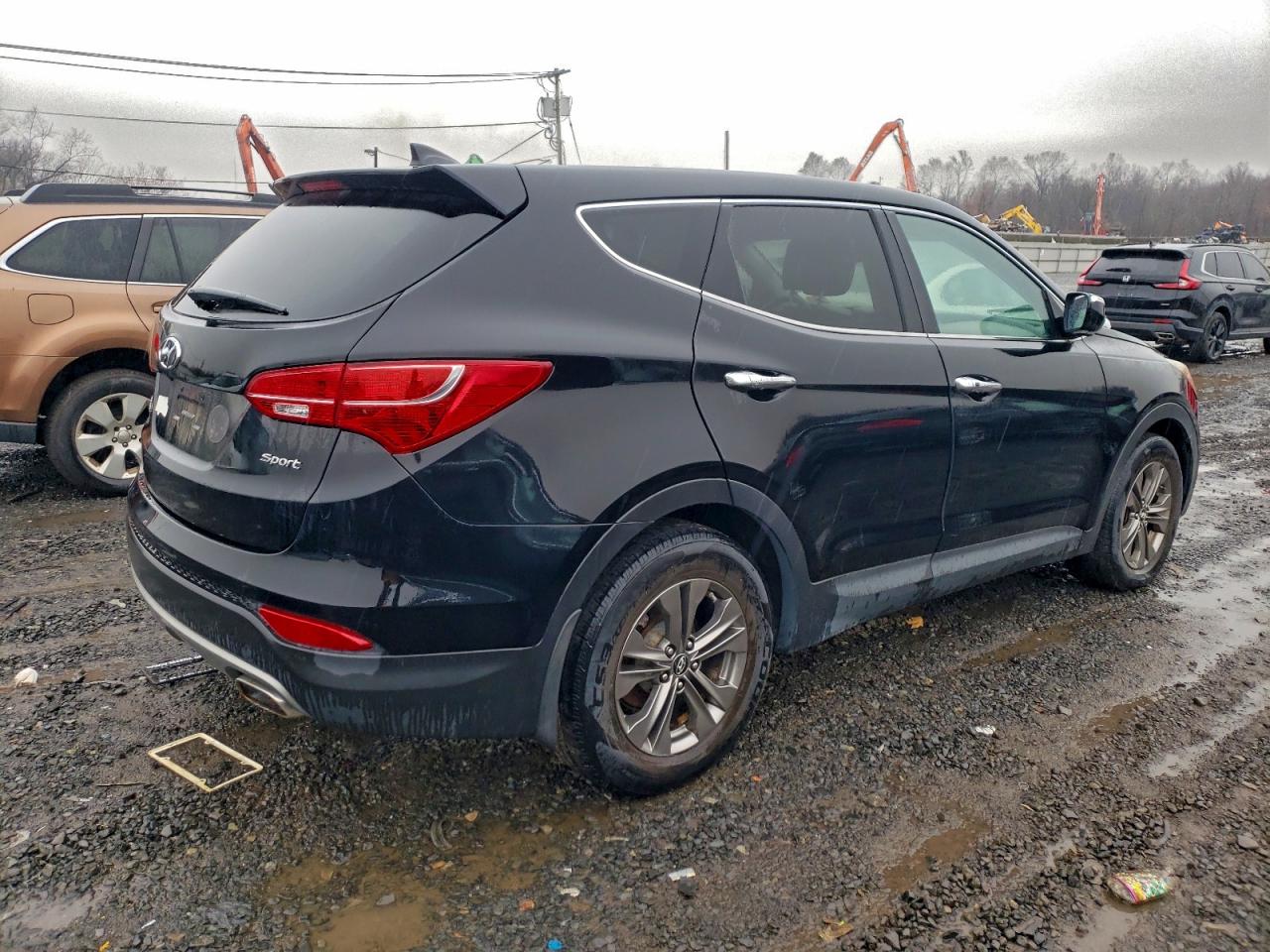 2013 Hyundai Santa Fe Black vin: 5XYZU3LBXDG065691