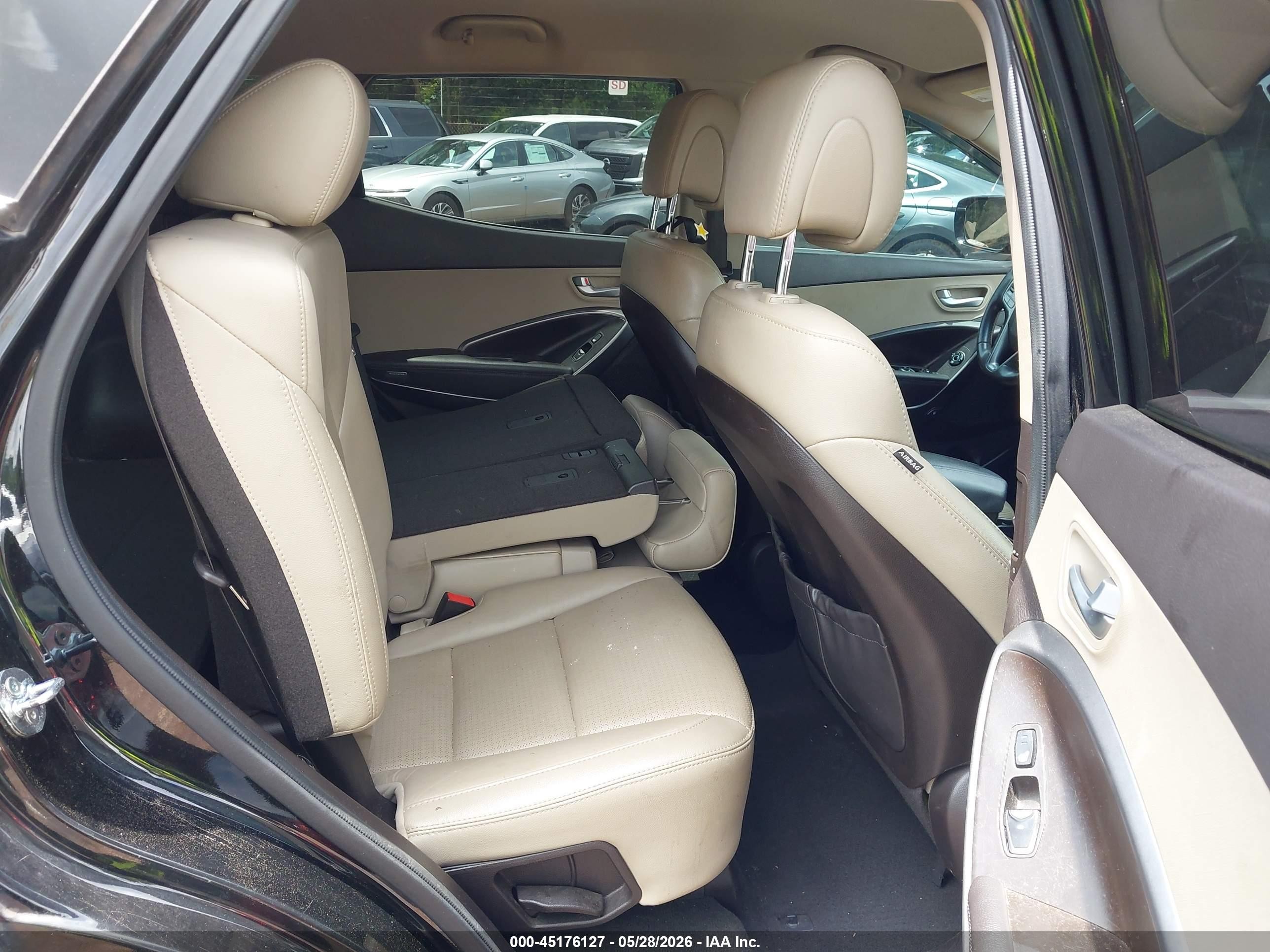 2013 Hyundai Santa Fe Sport Black vin: 5XYZU3LBXDG084807
